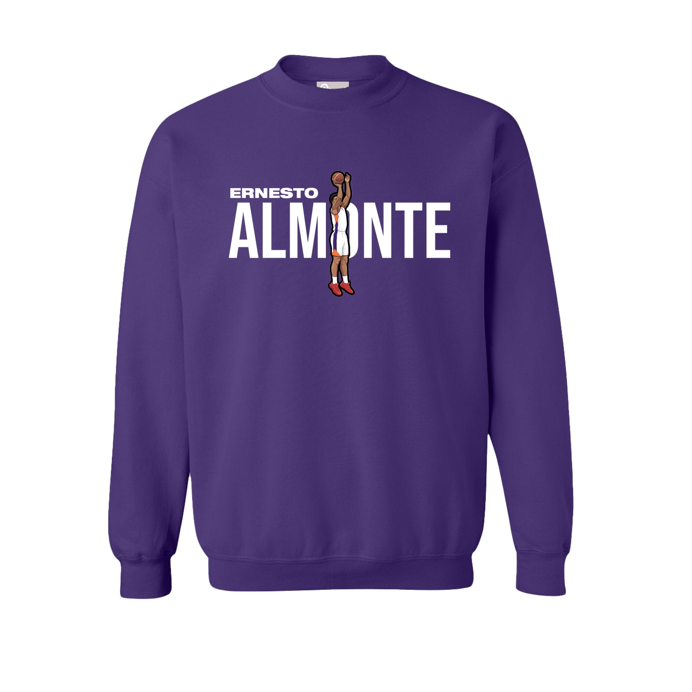 Fleece Crew — Player Name in Purple