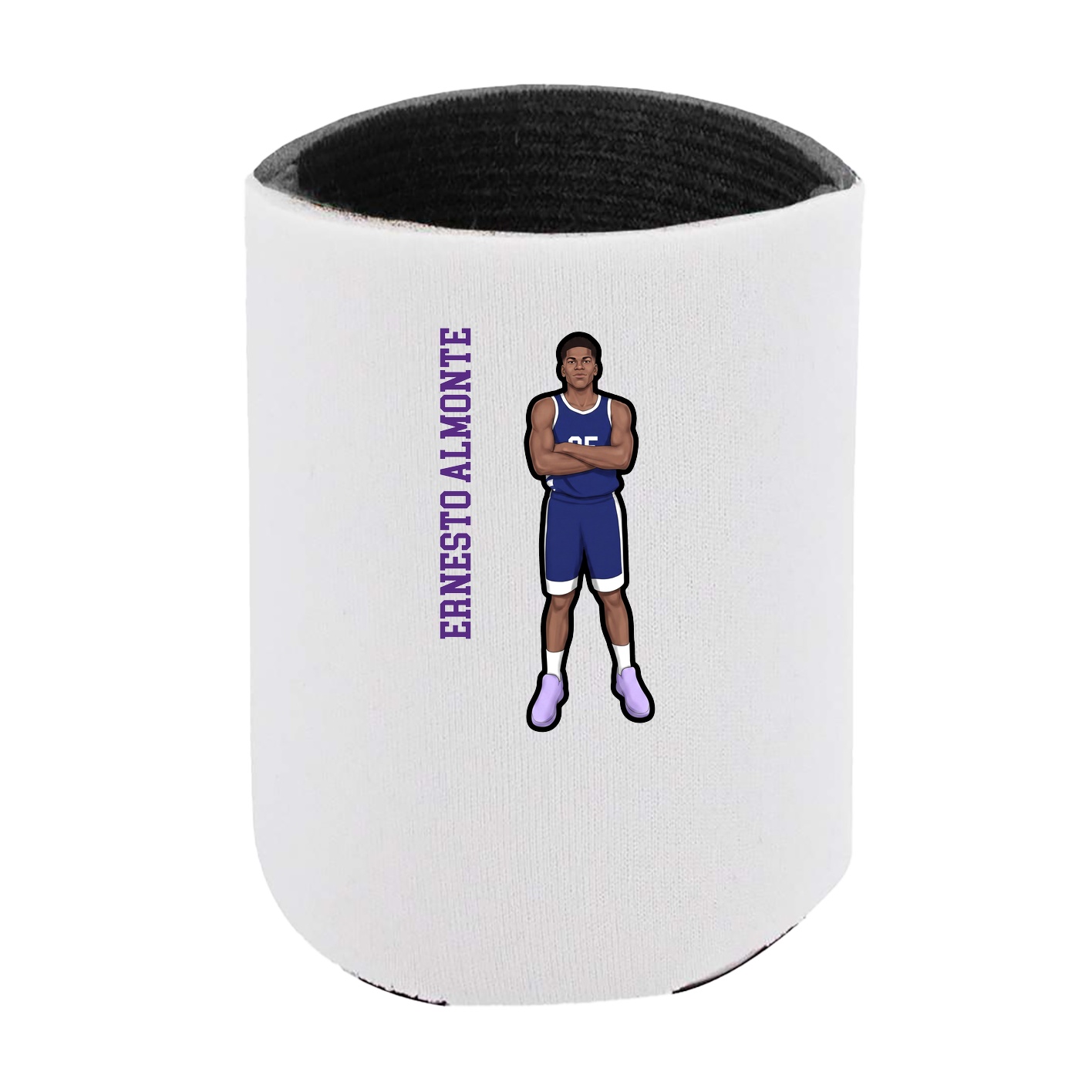 Can Holder — Name Vertical in White