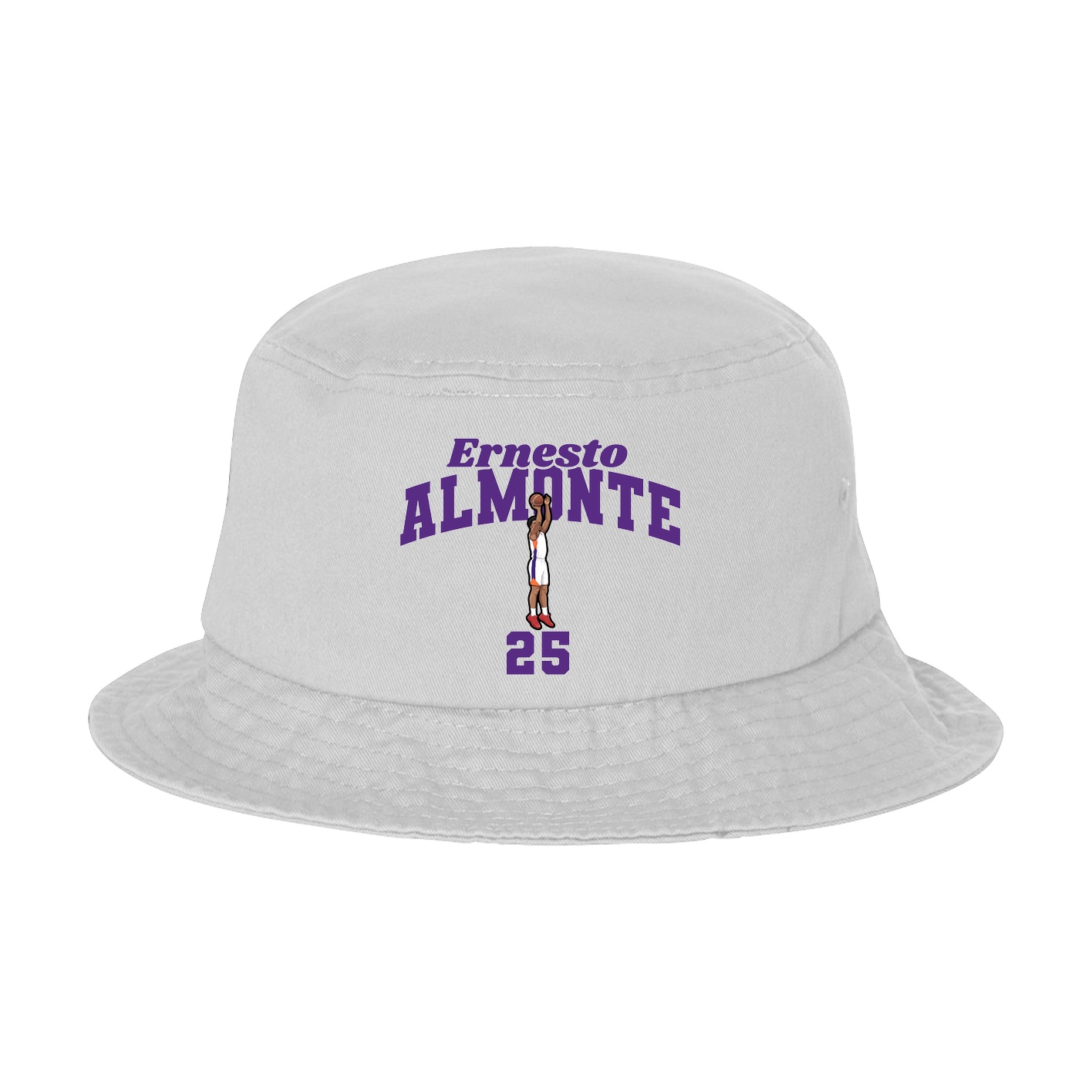 Bucket Cap — Signature Arch in White
