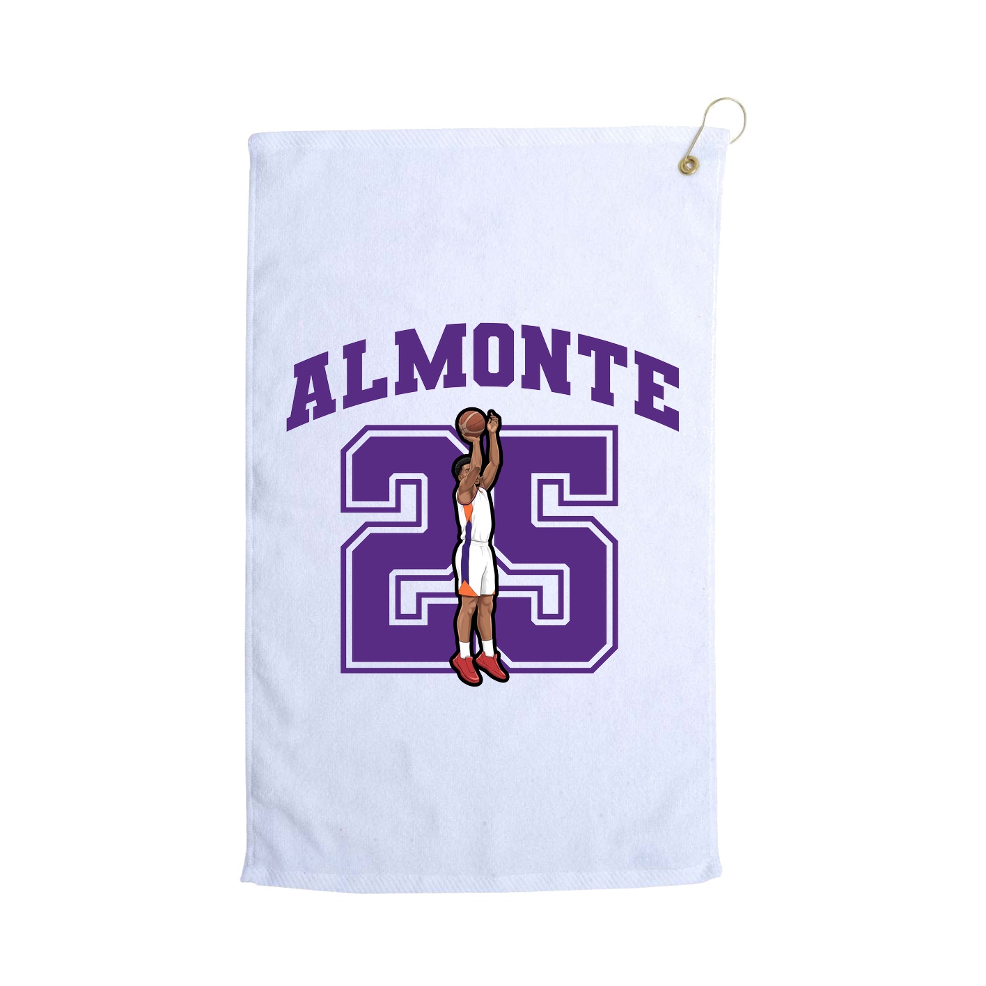 Golf Towel — Number in White