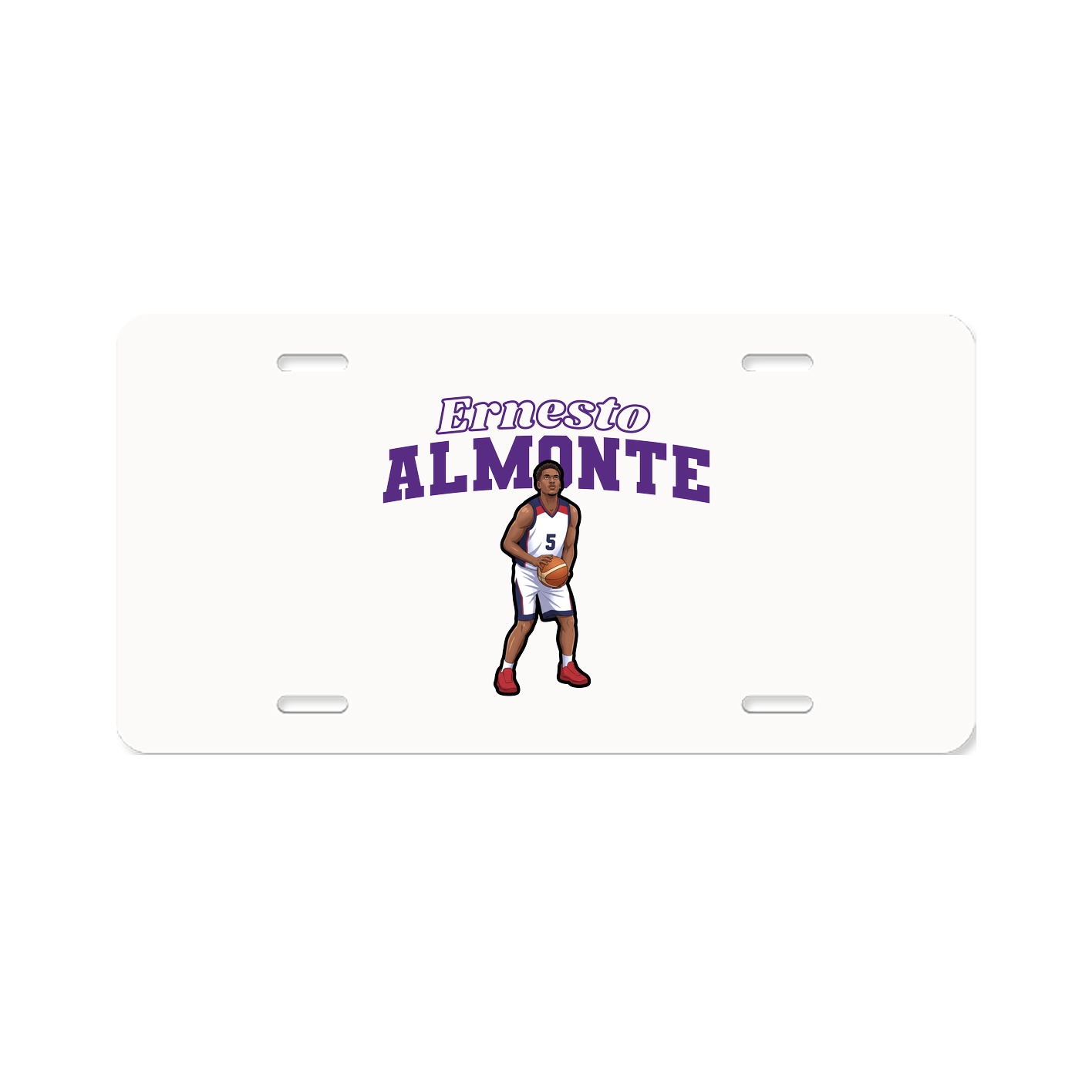 License Plate — Name Arch in Classic