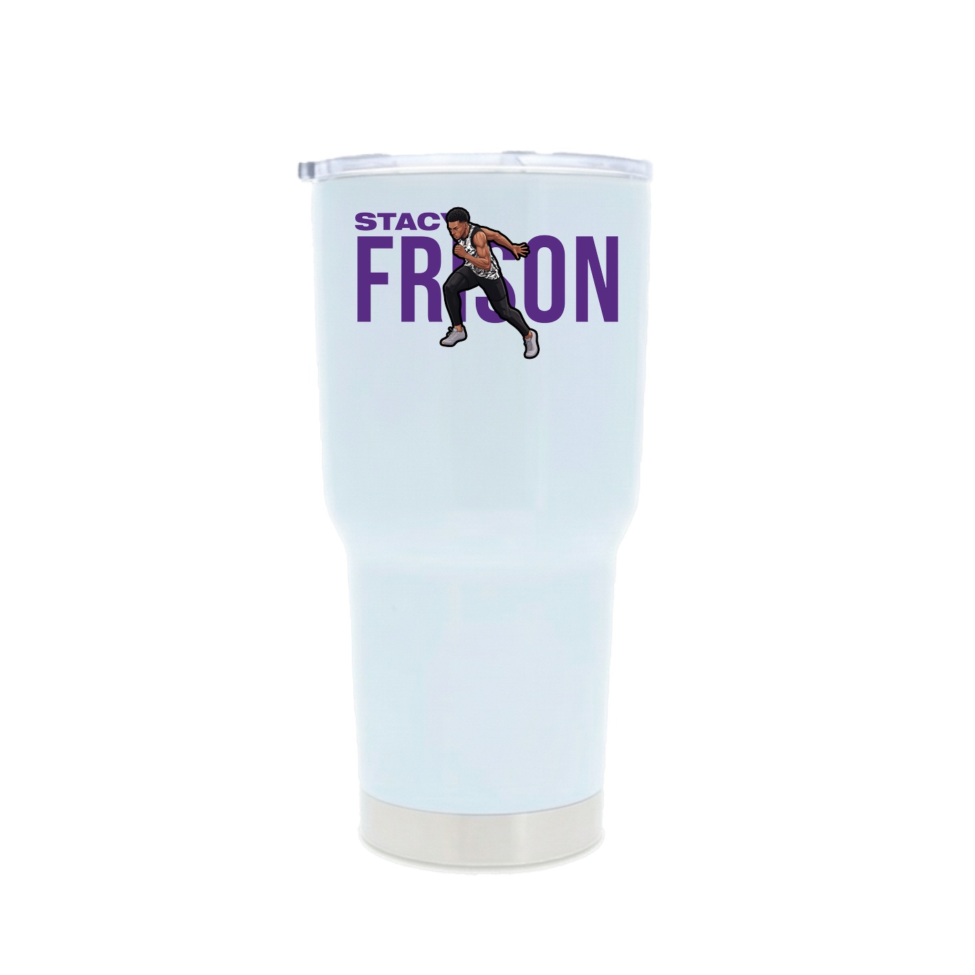 30oz Stainless Steel Tumbler — Player Name in White