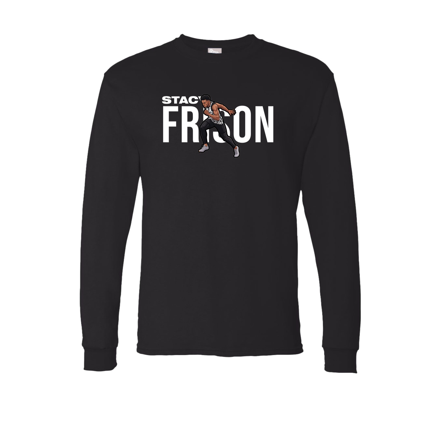 Long Sleeve Tee — Player Name in Black