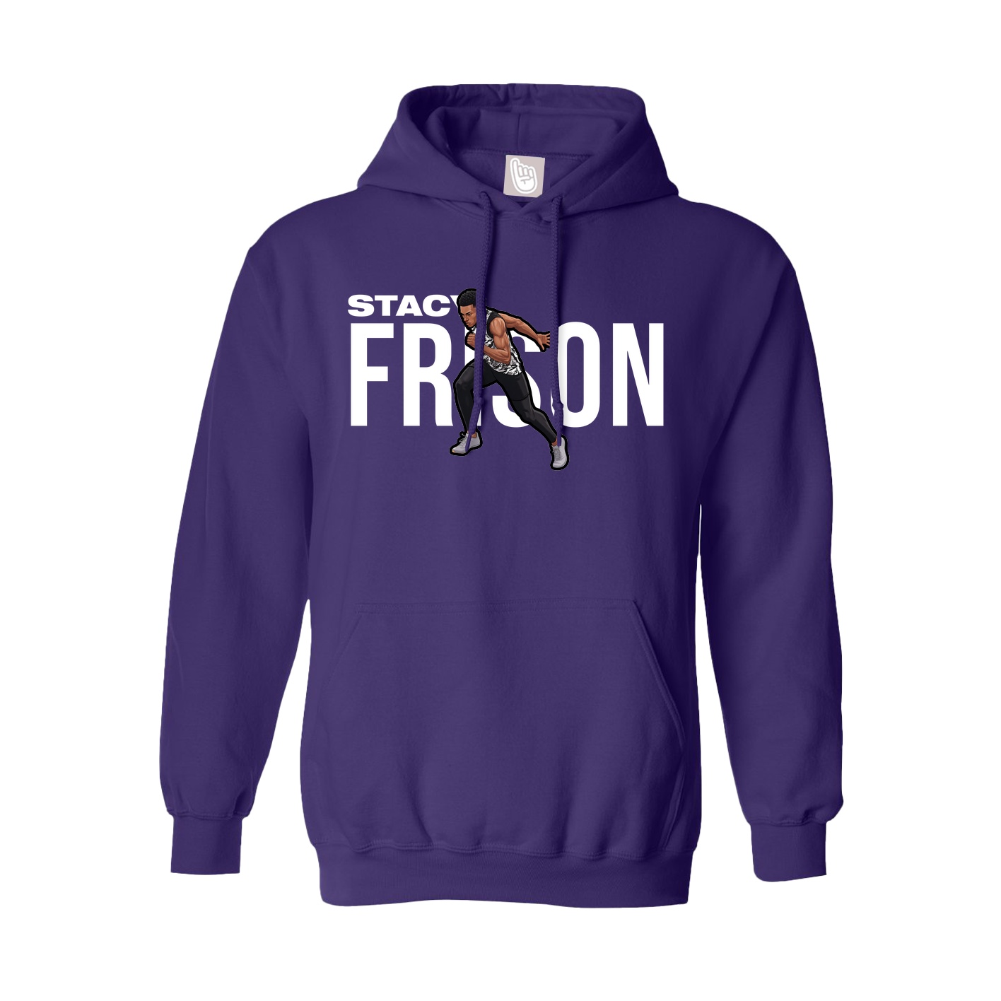 Youth Hoodie — Player Name in Purple