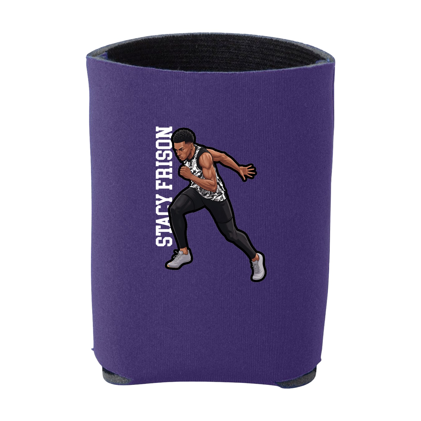 Can Holder — Name Vertical in Purple