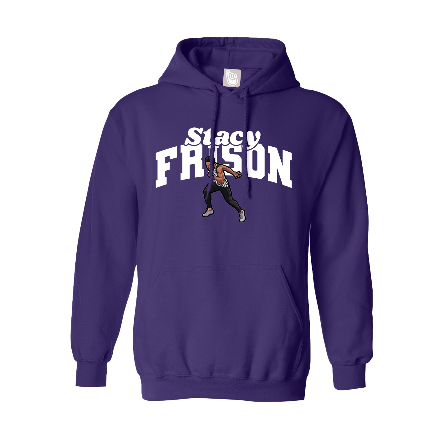 Hoodie — Signature Arch in Purple