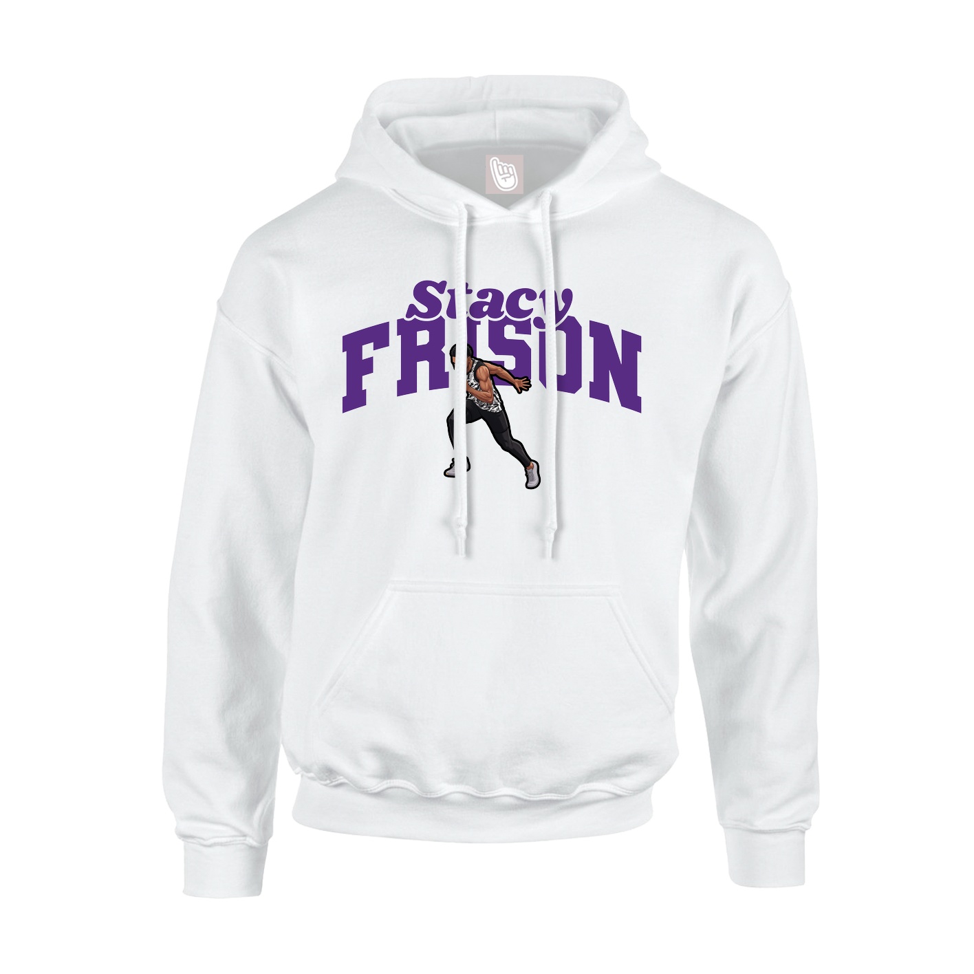Youth Hoodie — Signature Arch in White