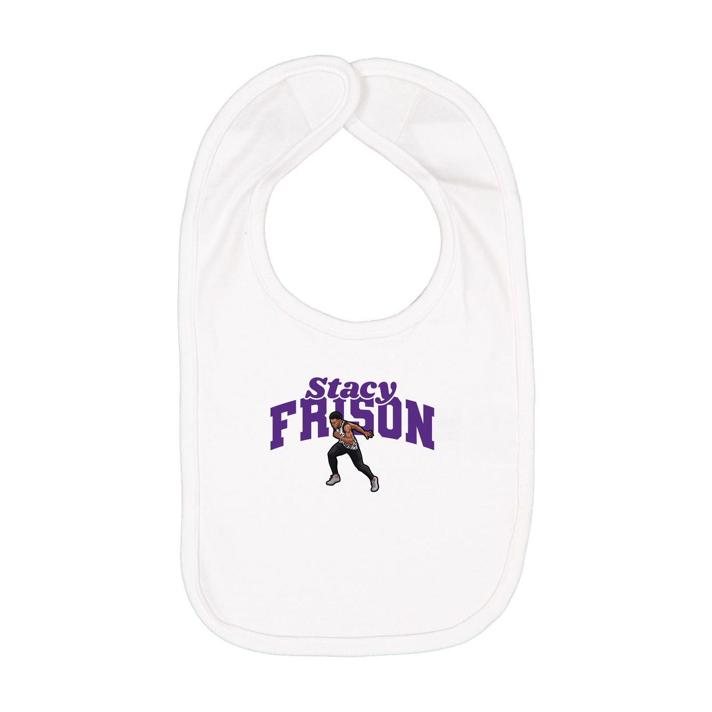 Infant Bib — Signature Arch in White