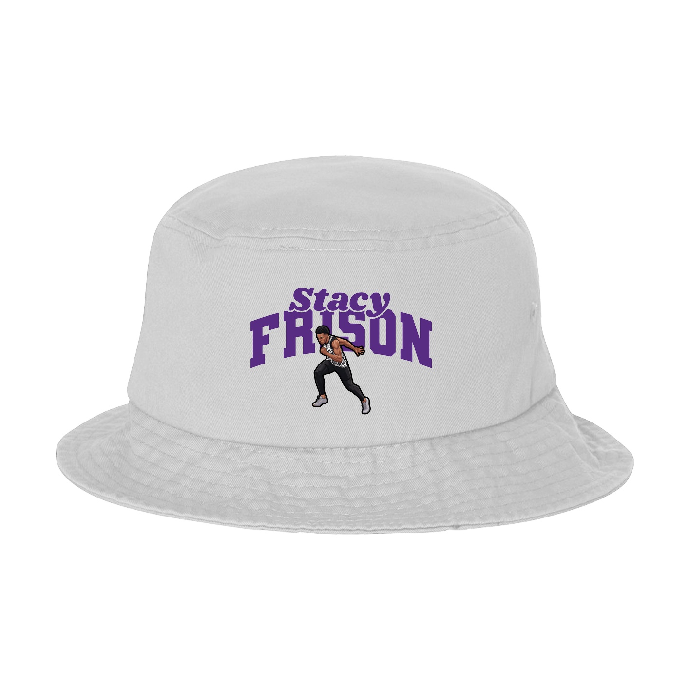 Bucket Cap — Signature Arch in White