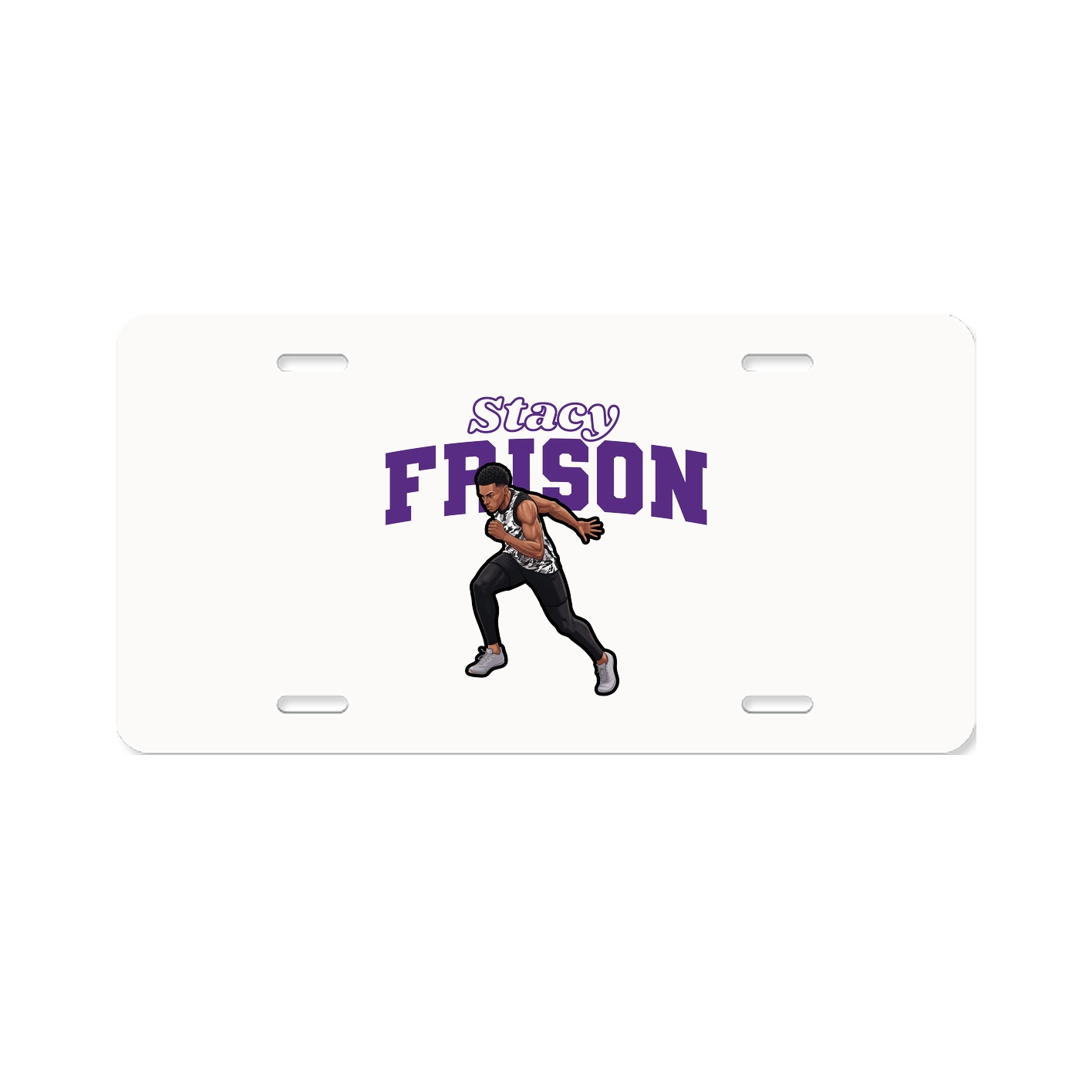 License Plate — Name Arch in Classic