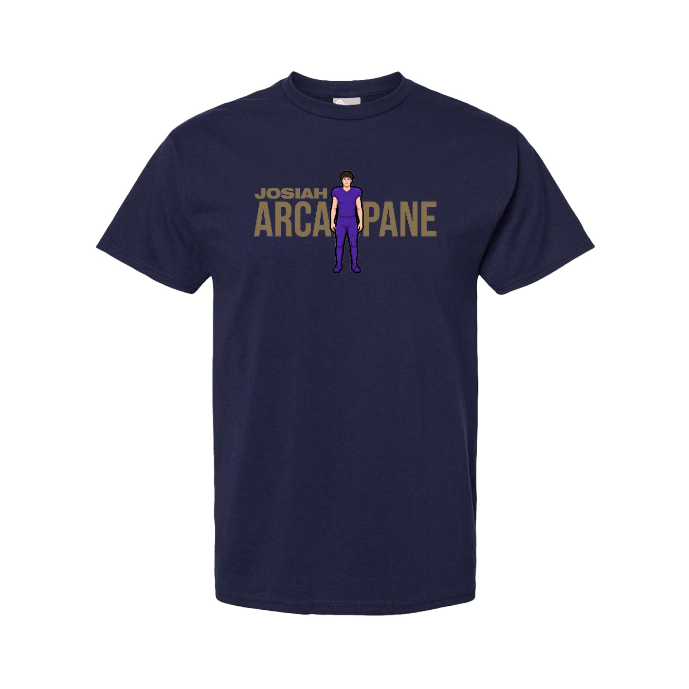Youth Tee — Player Name in Navy