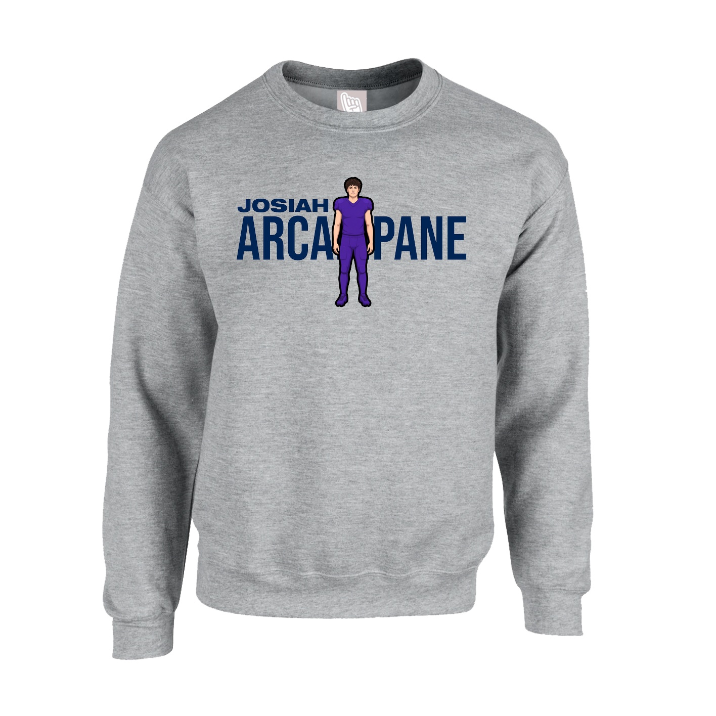 Fleece Crew — Player Name in Grey