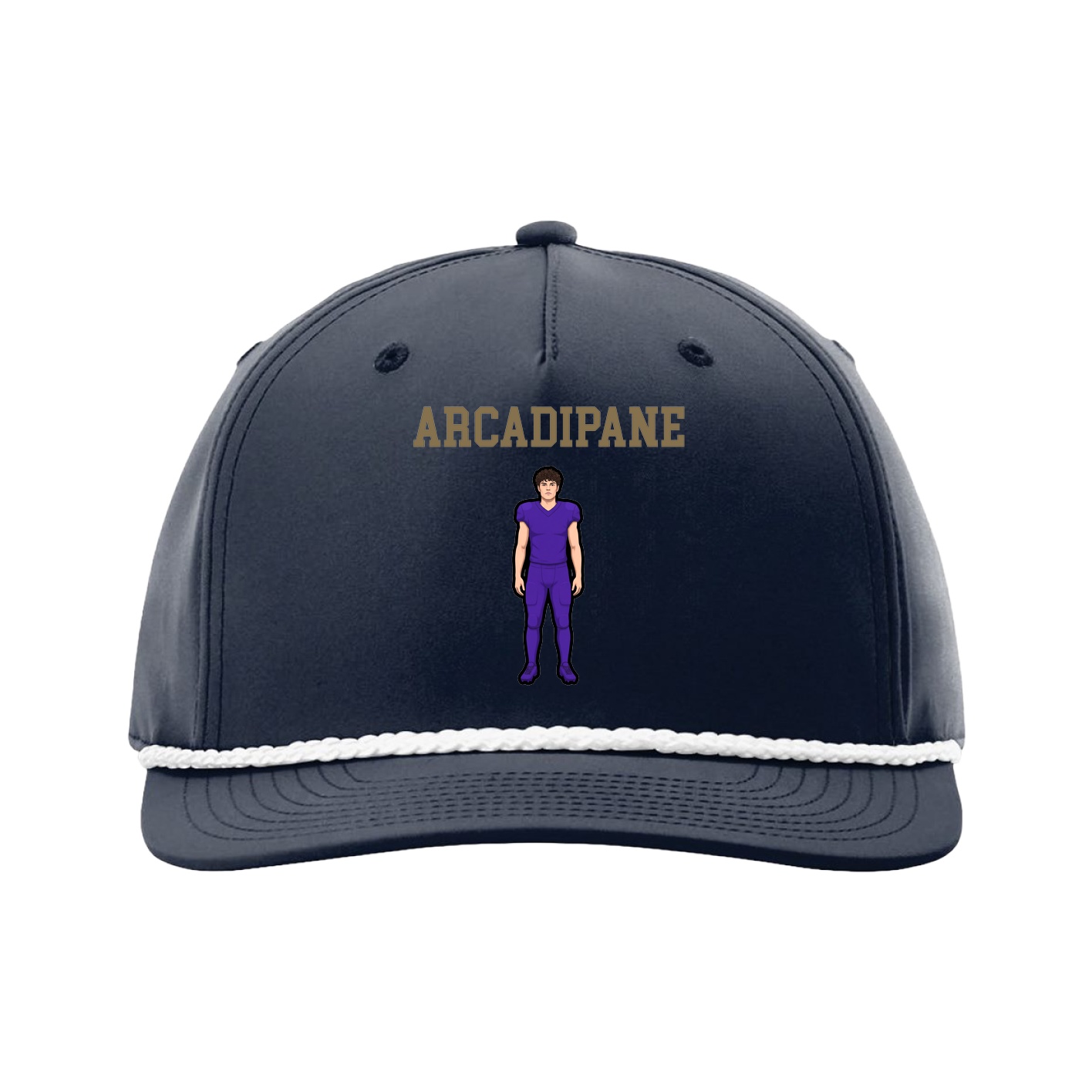 Five-Panel Classic Rope Cap — Shirsey in Navy