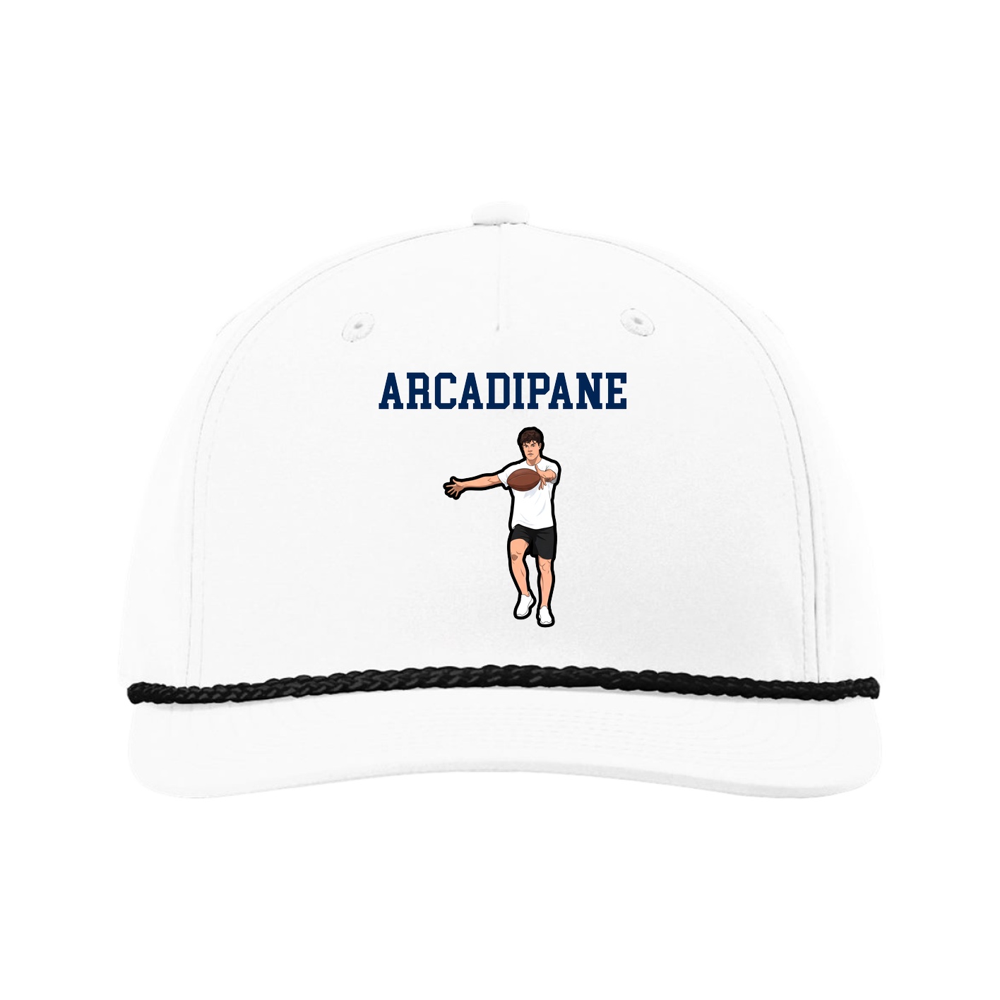 Five-Panel Classic Rope Cap — Shirsey in White