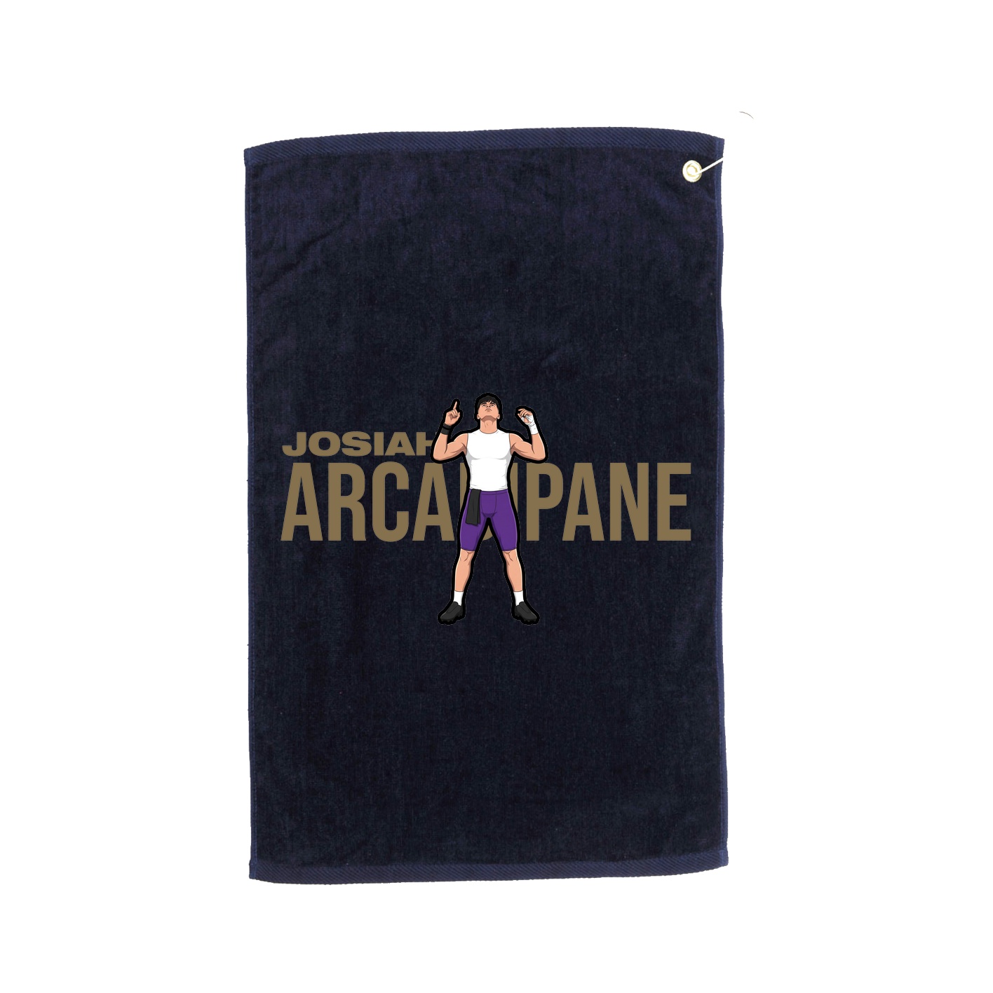 Golf Towel — Player Name in Navy