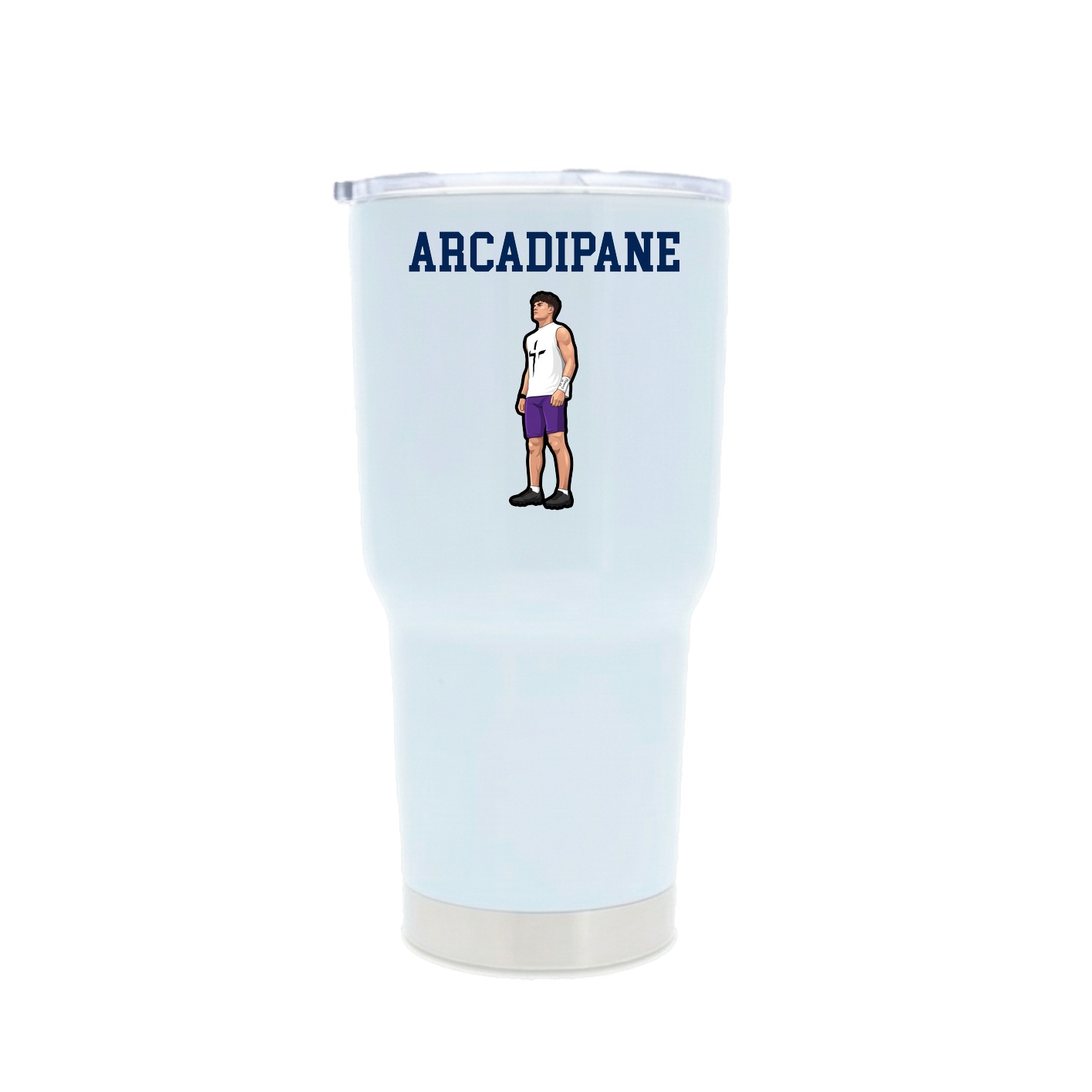 30oz Stainless Steel Tumbler — Shirsey in White