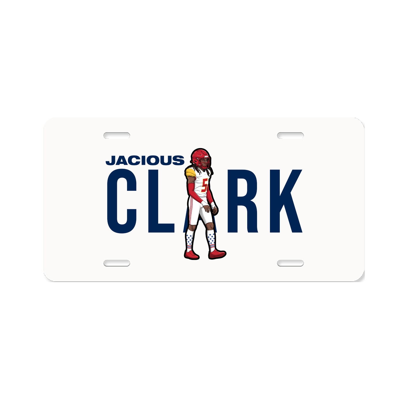 License Plate — Player Name in Classic