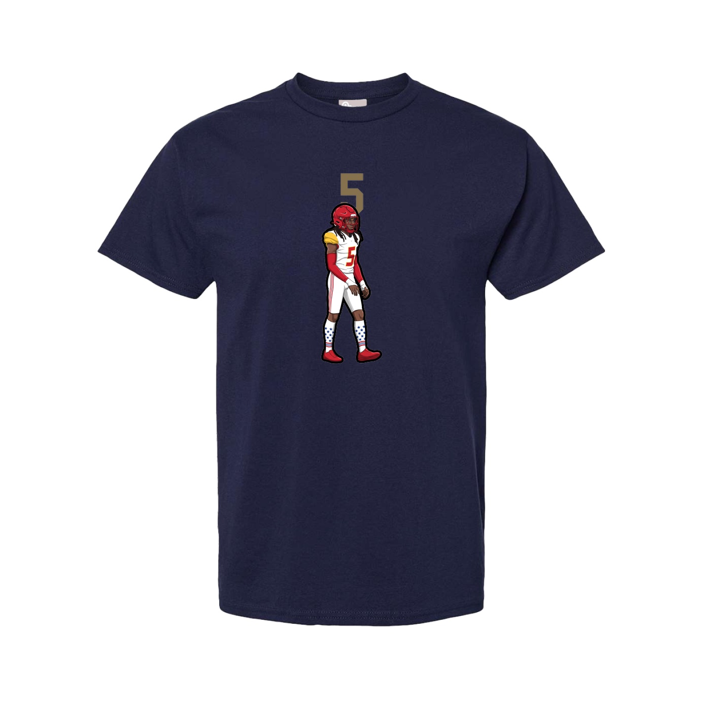 Youth Tee — Number Top in Navy