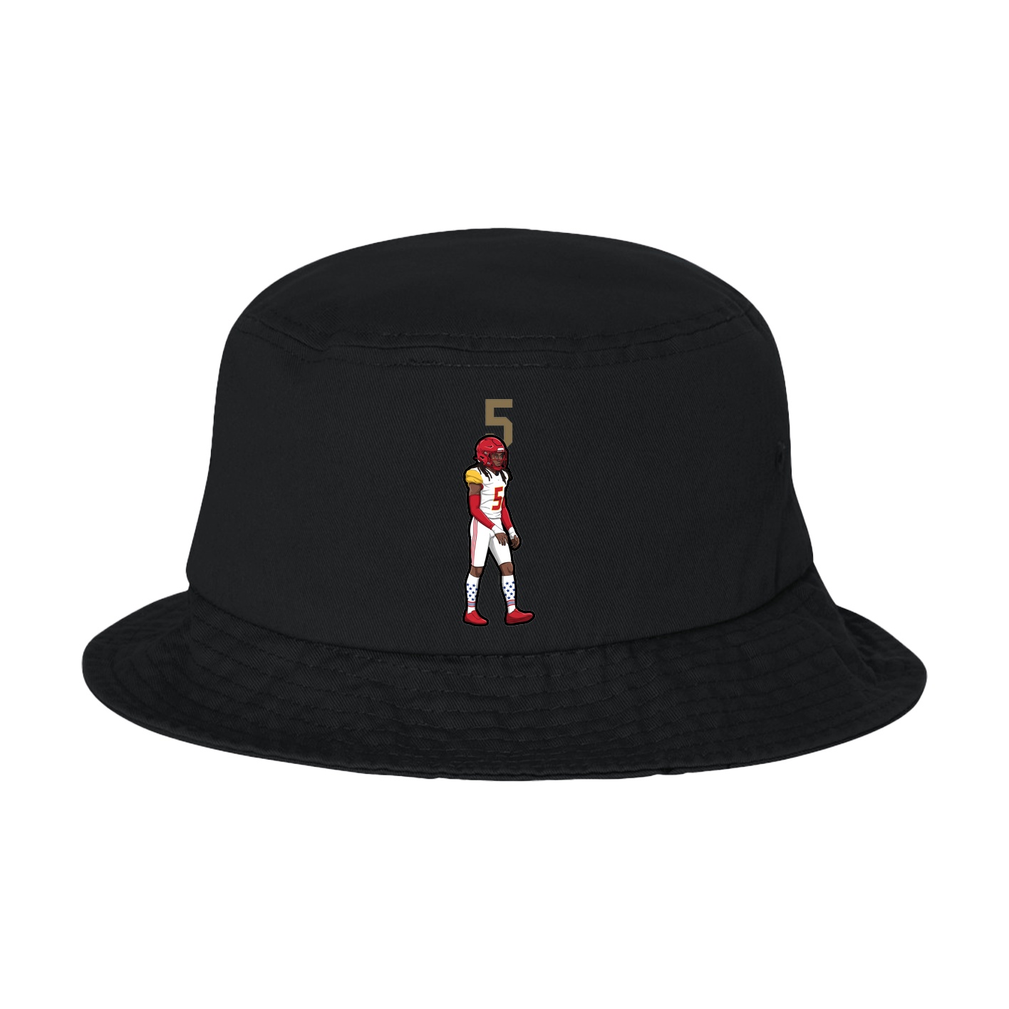 Bucket Cap — Number Top in Black