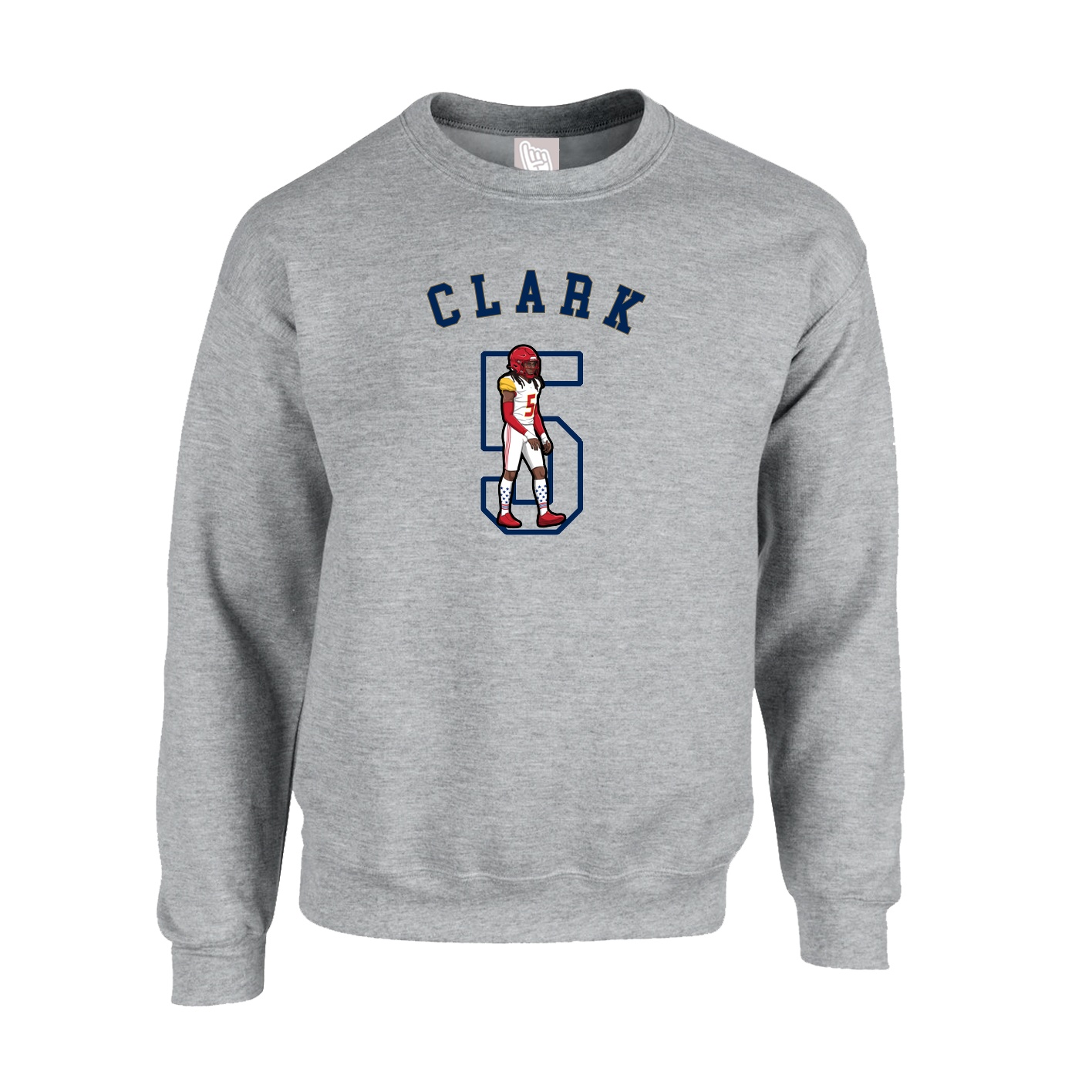Fleece Crew — Shirsey Arch in Grey