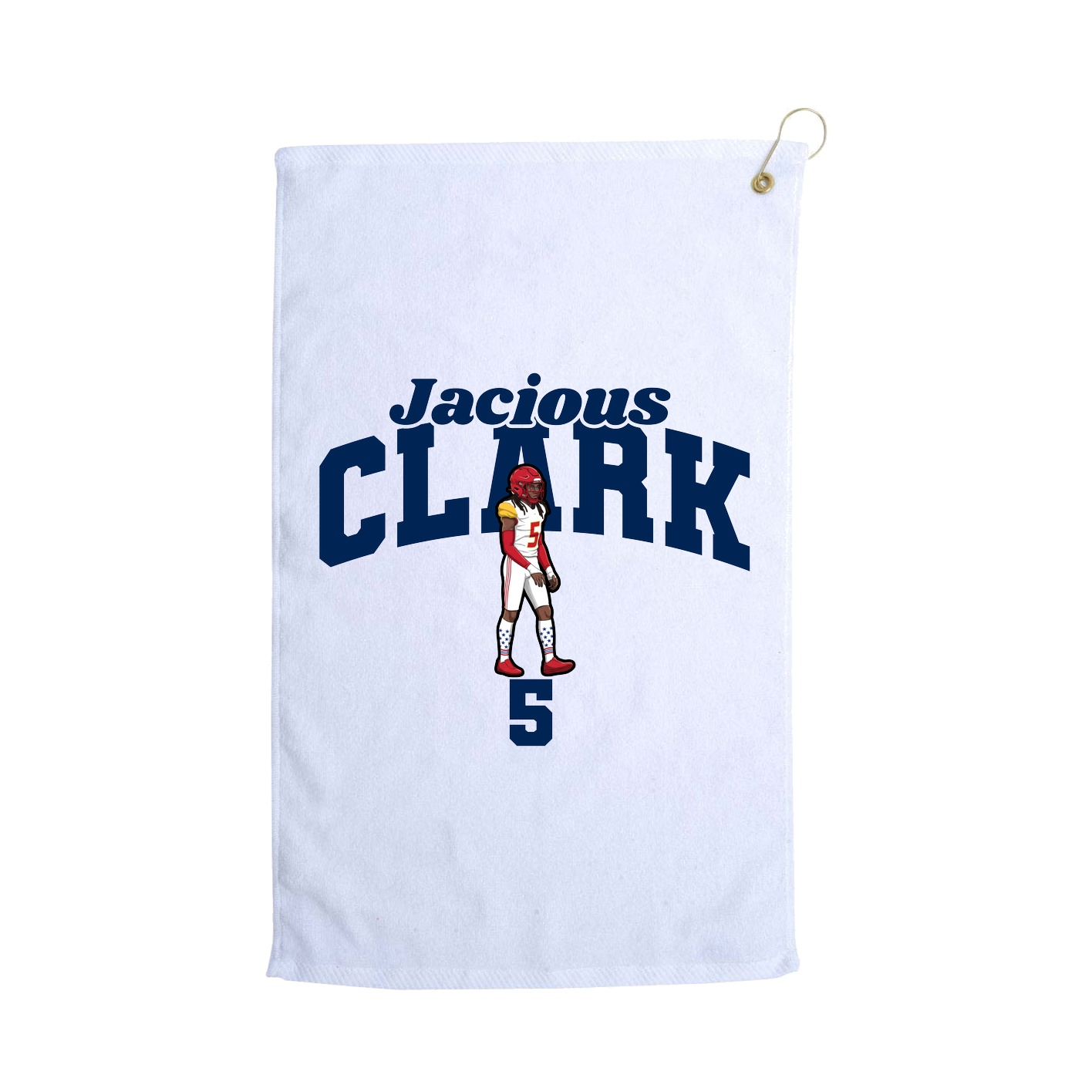 Golf Towel — Signature Arch in White