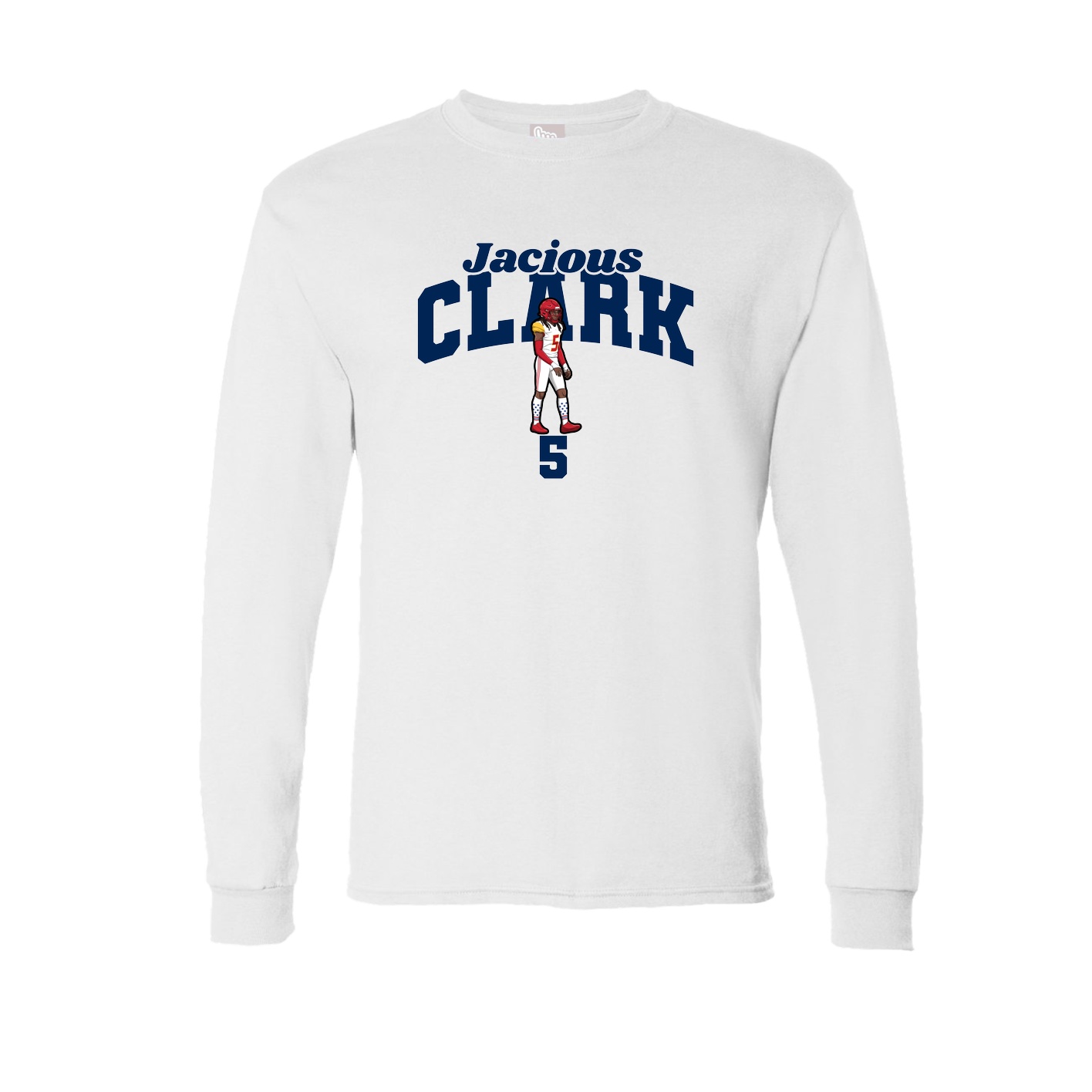 Long Sleeve Tee — Signature Arch in White
