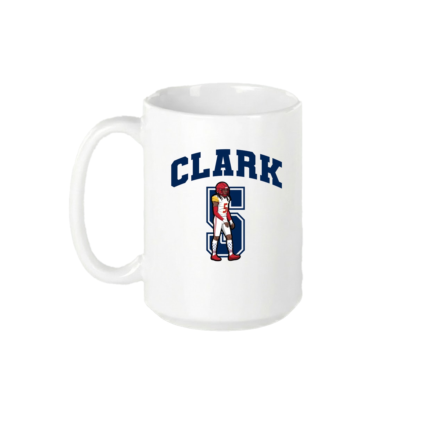 15oz Coffee Mug — Number in White