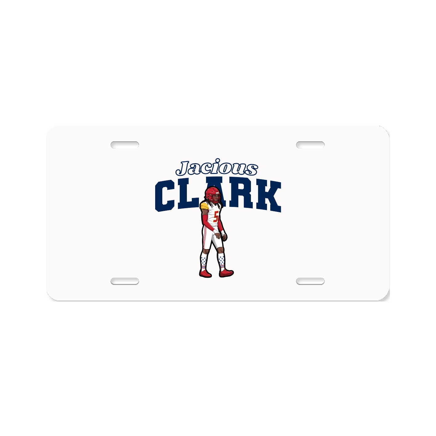 License Plate — Name Arch in Classic