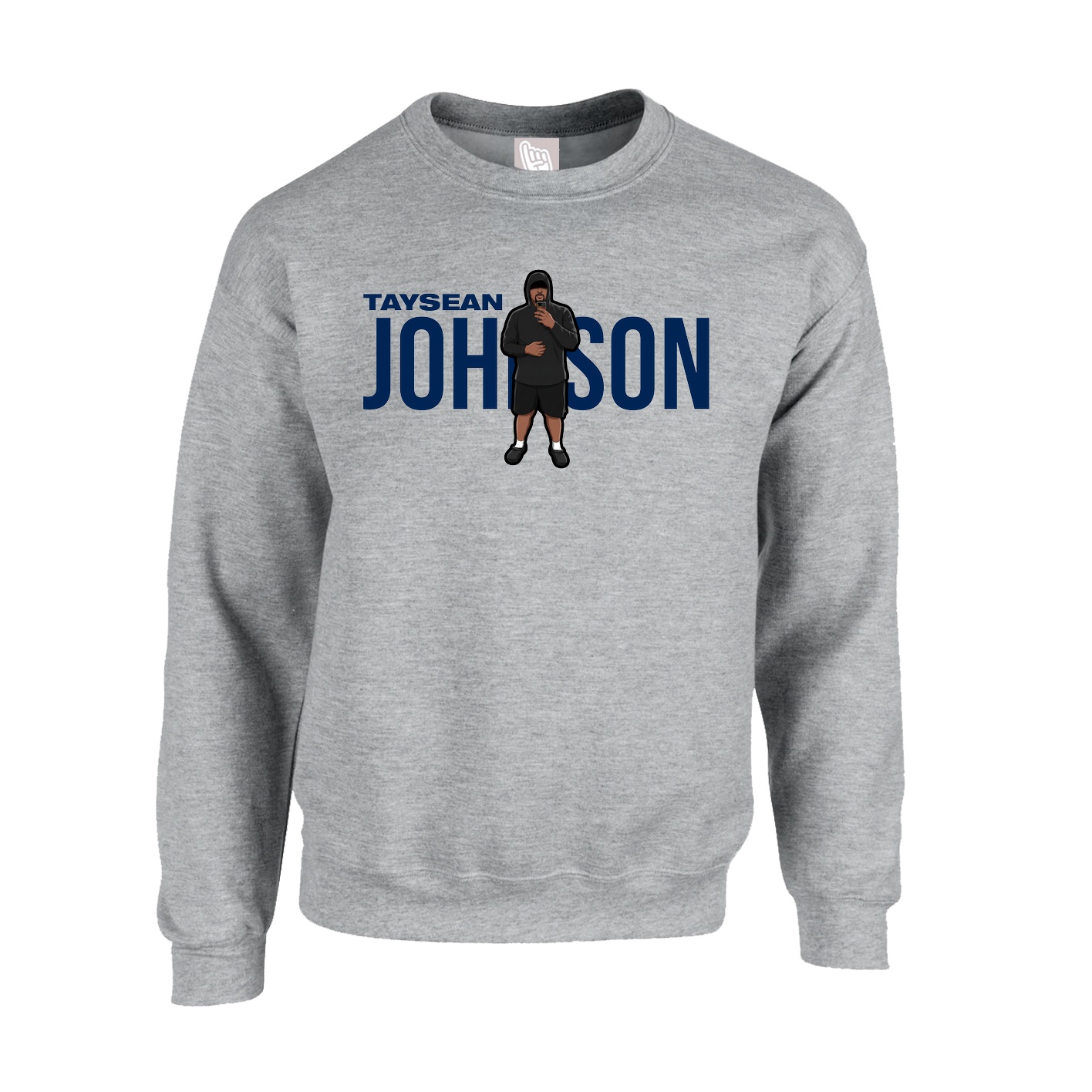 Fleece Crew — Player Name in Grey