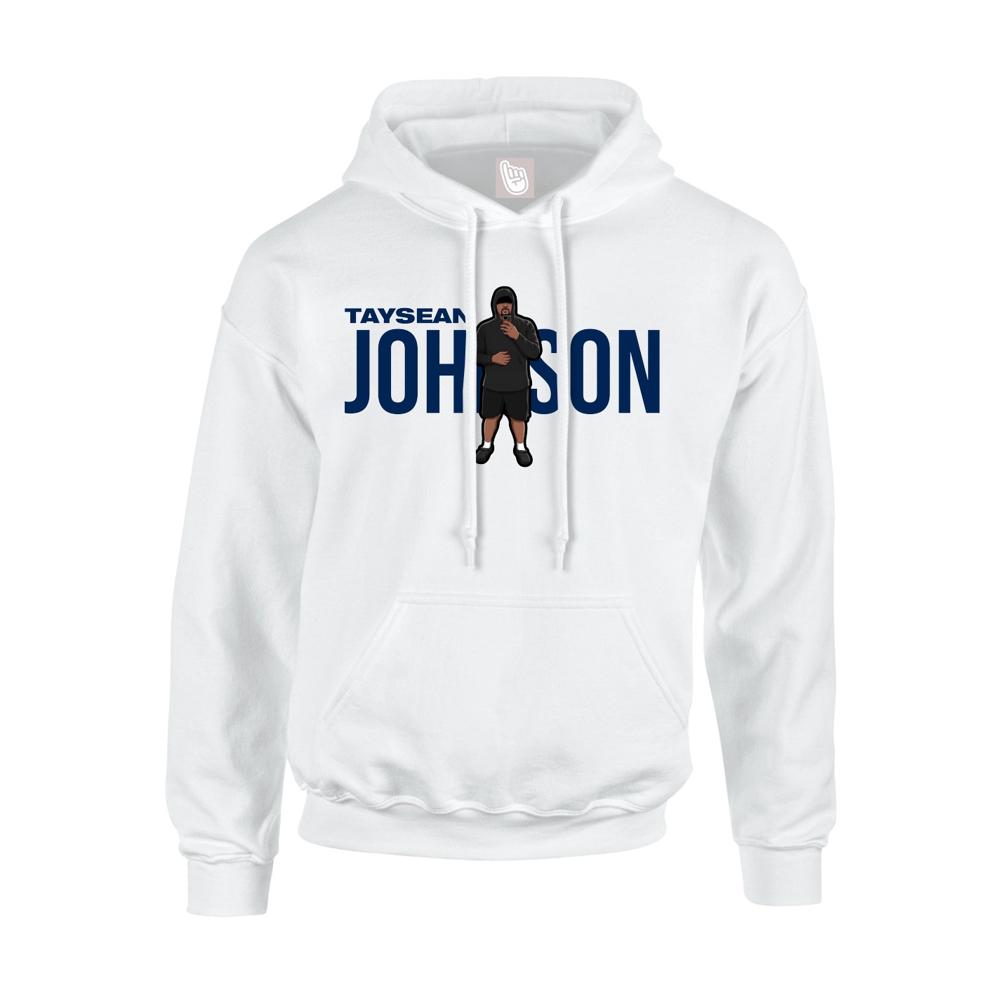 Youth Hoodie — Player Name in White