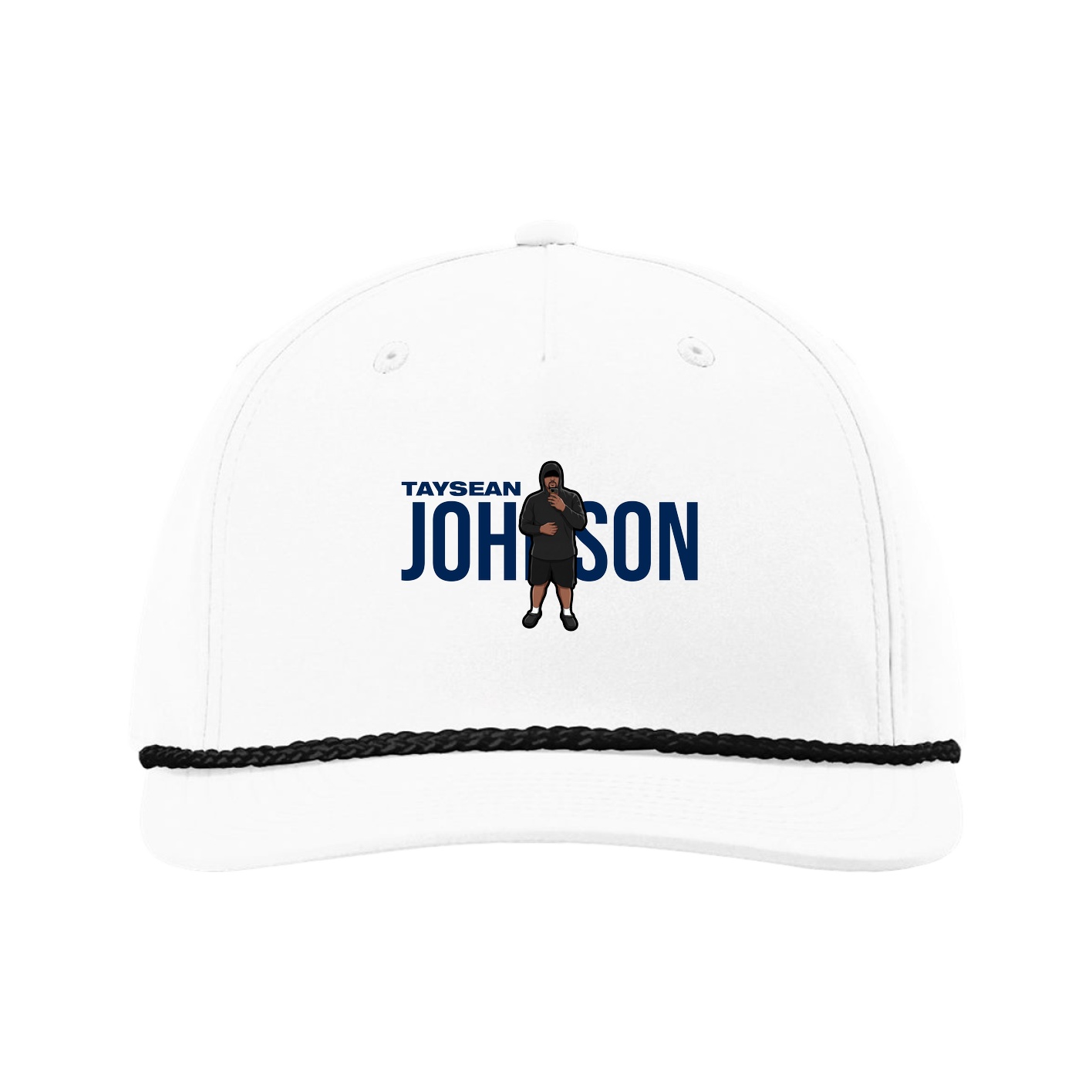 Five-Panel Classic Rope Cap — Player Name in White