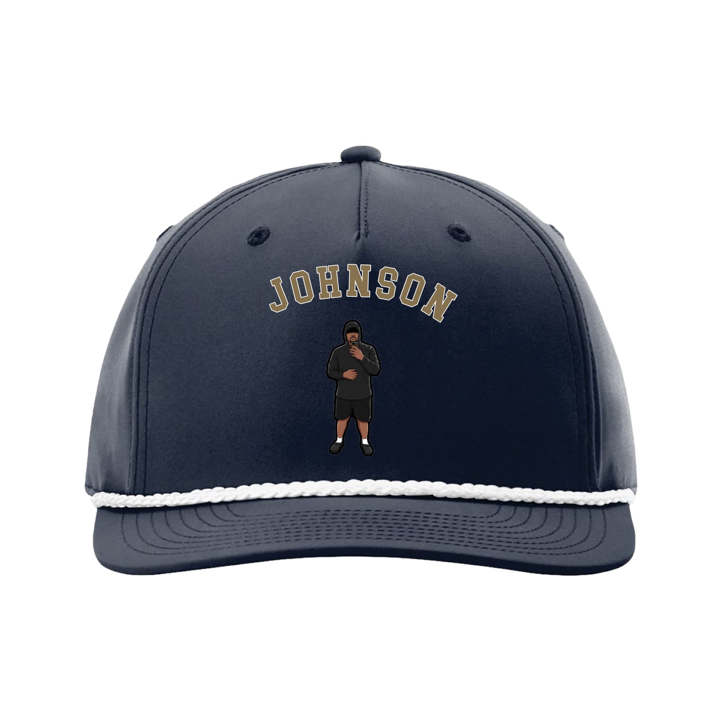 Five-Panel Classic Rope Cap — Shirsey Arch in Navy
