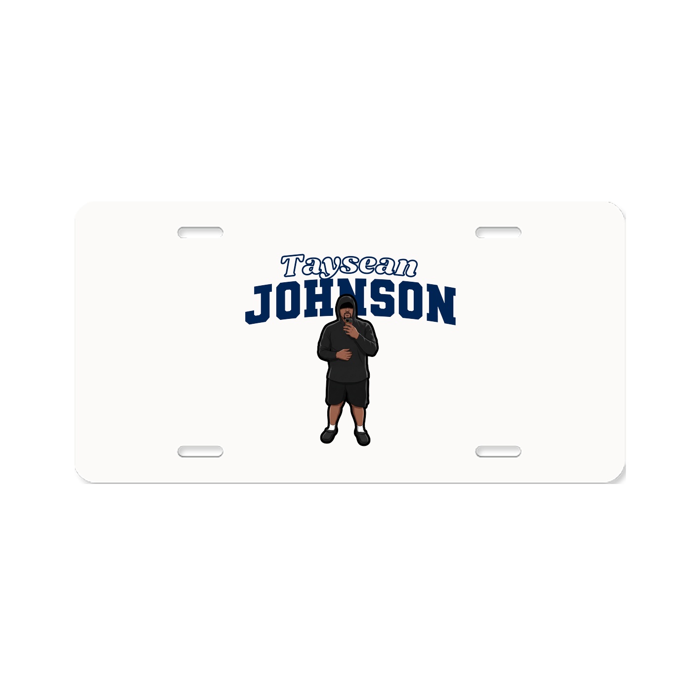 License Plate — Name Arch in Classic