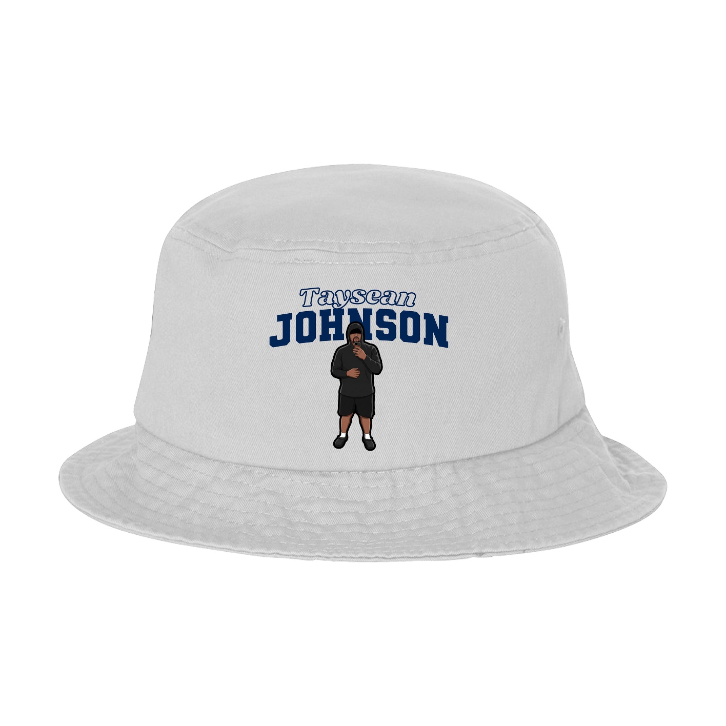 Bucket Cap — Name Arch in White