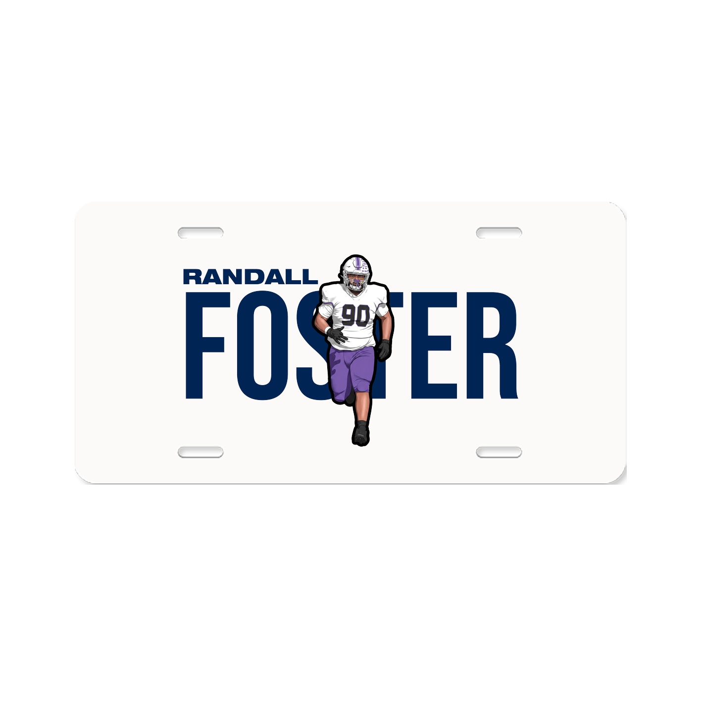License Plate — Player Name in Classic