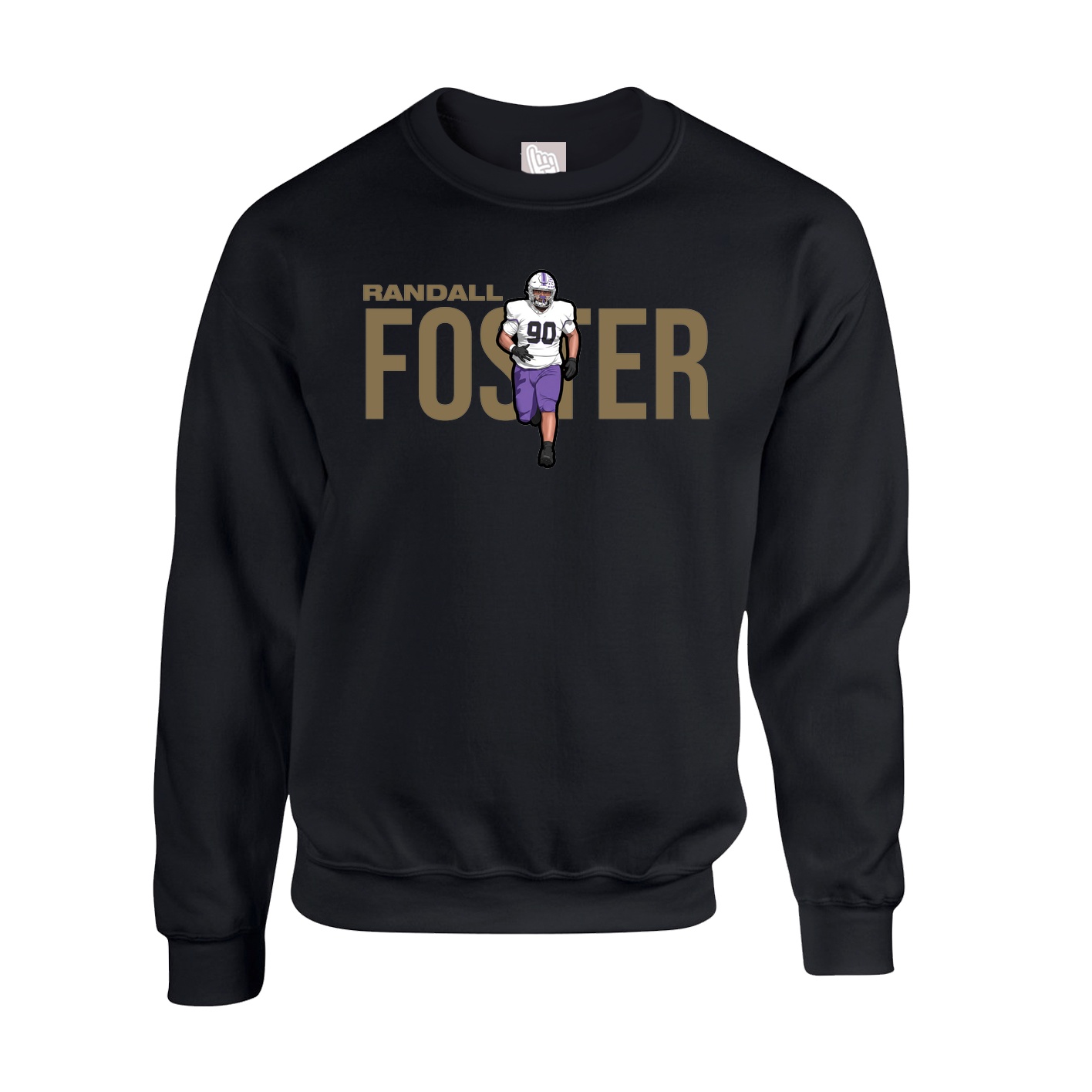 Fleece Crew — Player Name in Black