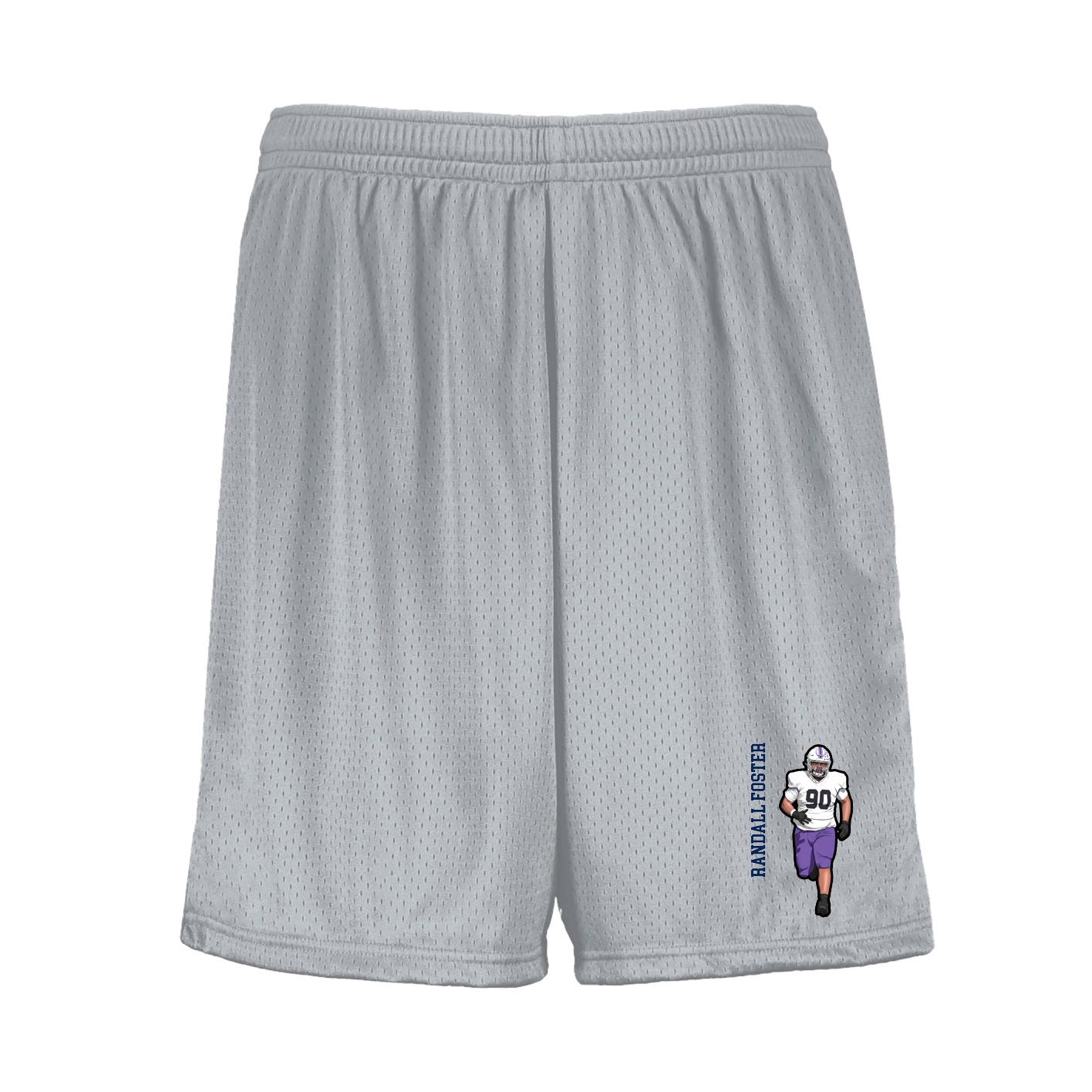 Shorts — Name Vertical in Silver