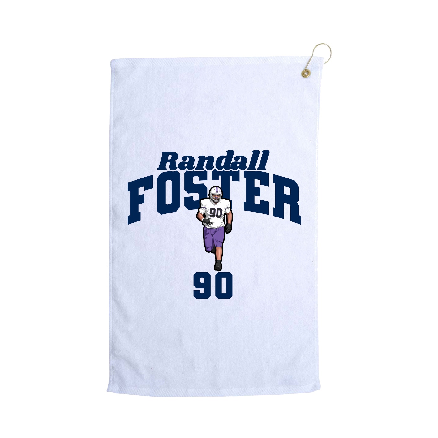 Golf Towel — Signature Arch in White