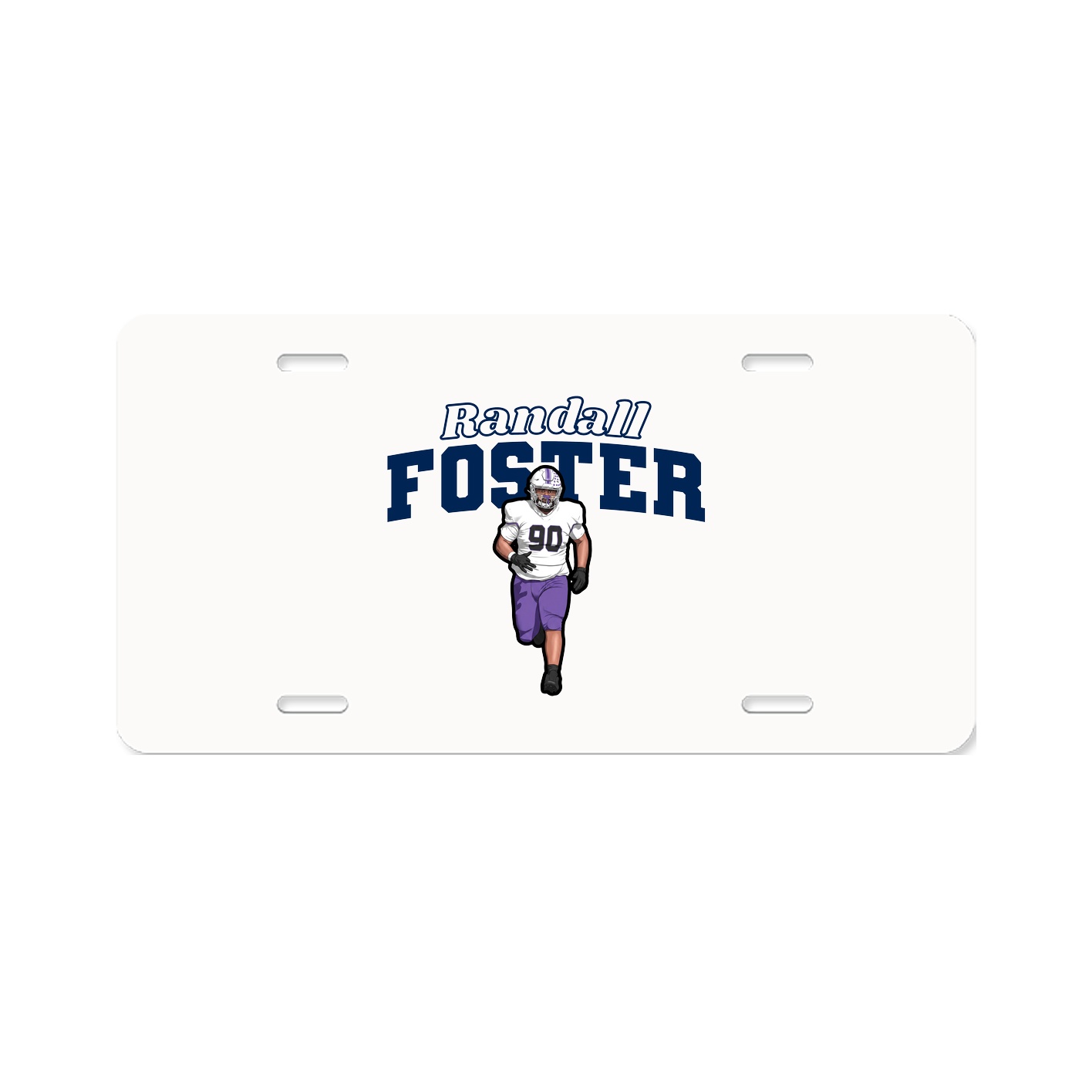 License Plate — Name Arch in Classic