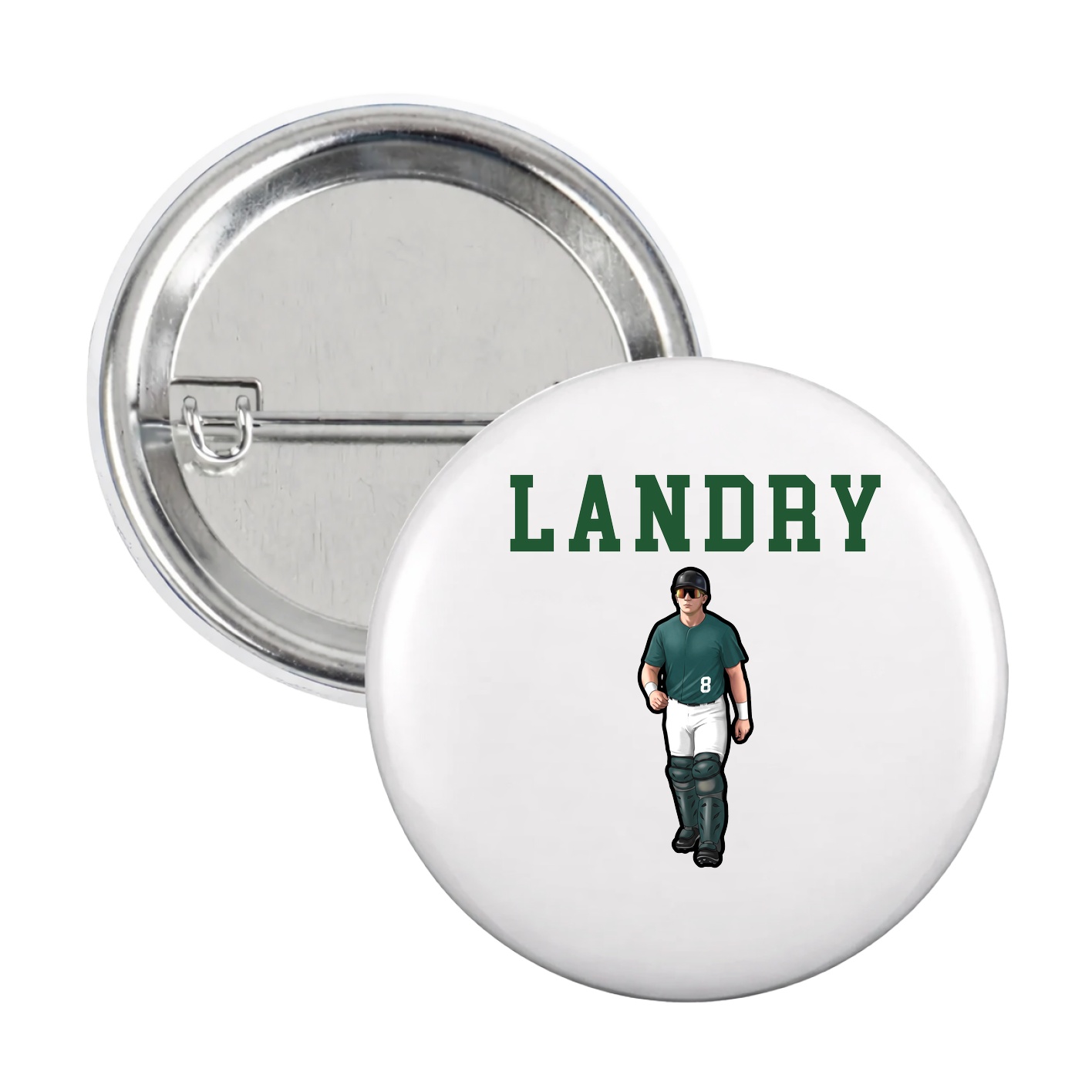 Game Day Button — Shirsey in White