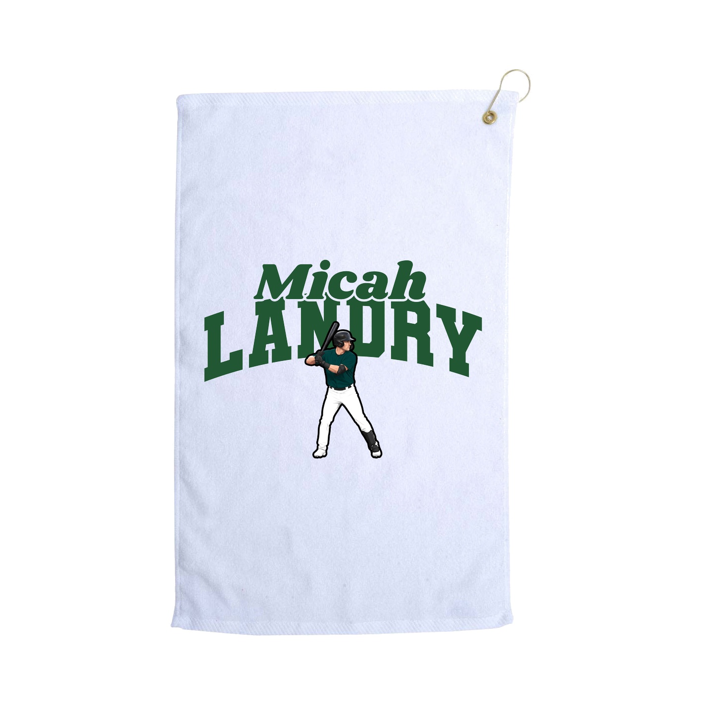 Golf Towel — Signature Arch in White