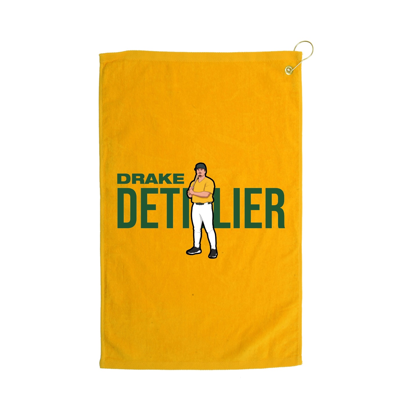 Golf Towel — Player Name in Gold