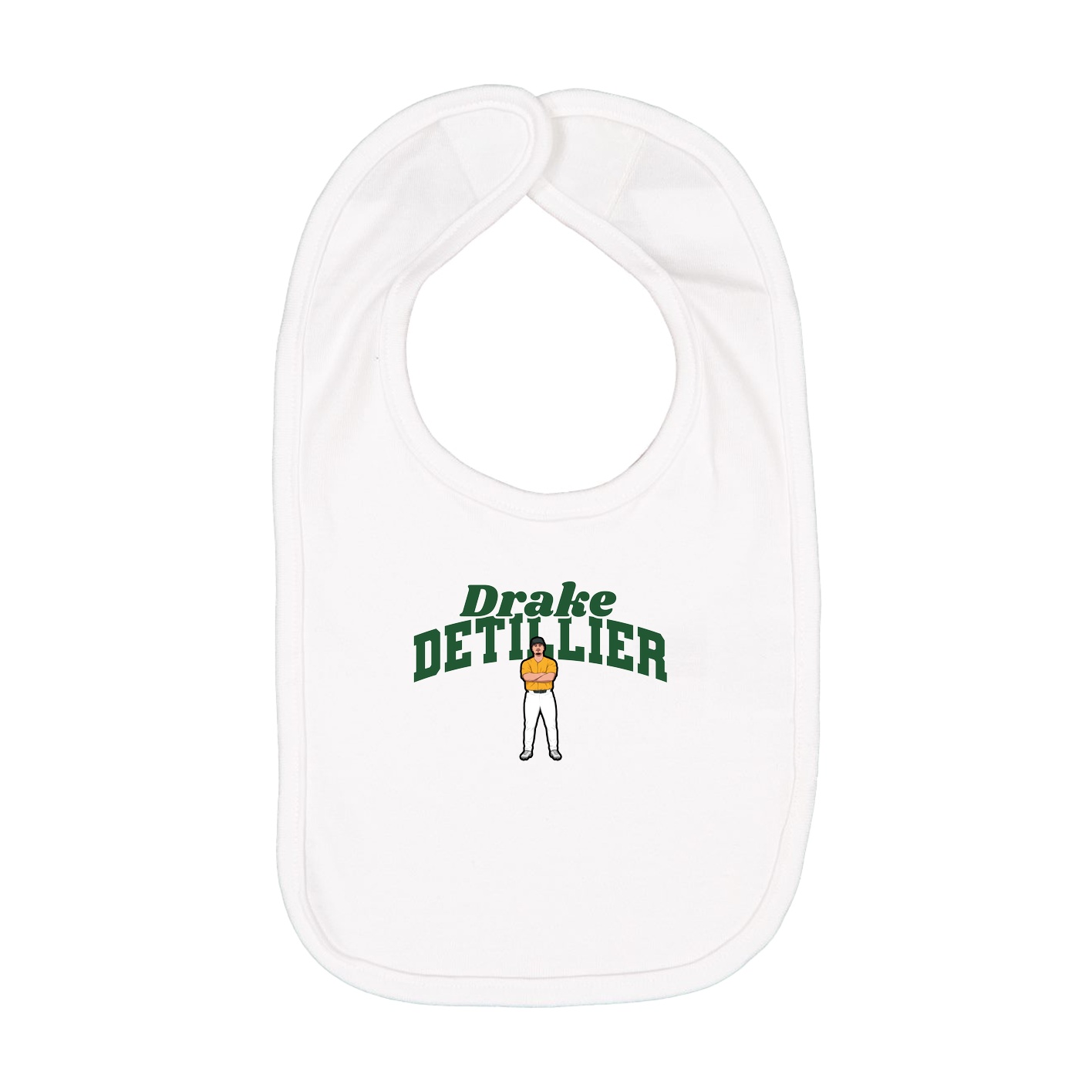 Infant Bib — Signature Arch in White