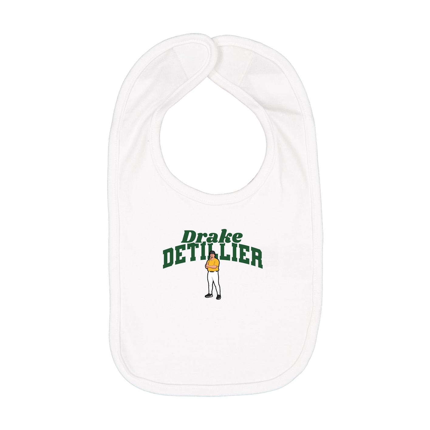 Infant Bib — Signature Arch in White