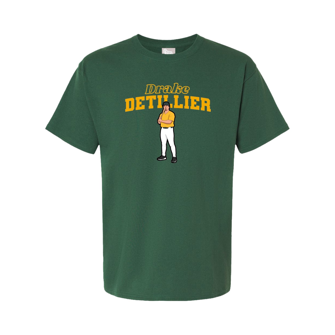 Youth Tee — Name Arch in Green