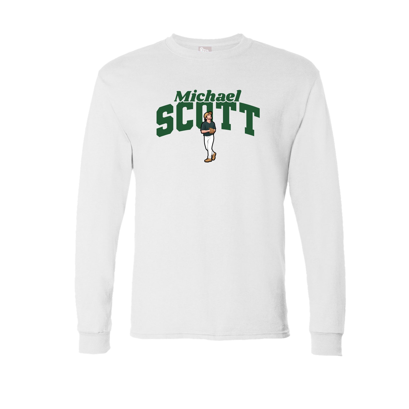 Long Sleeve Tee — Signature Arch in White