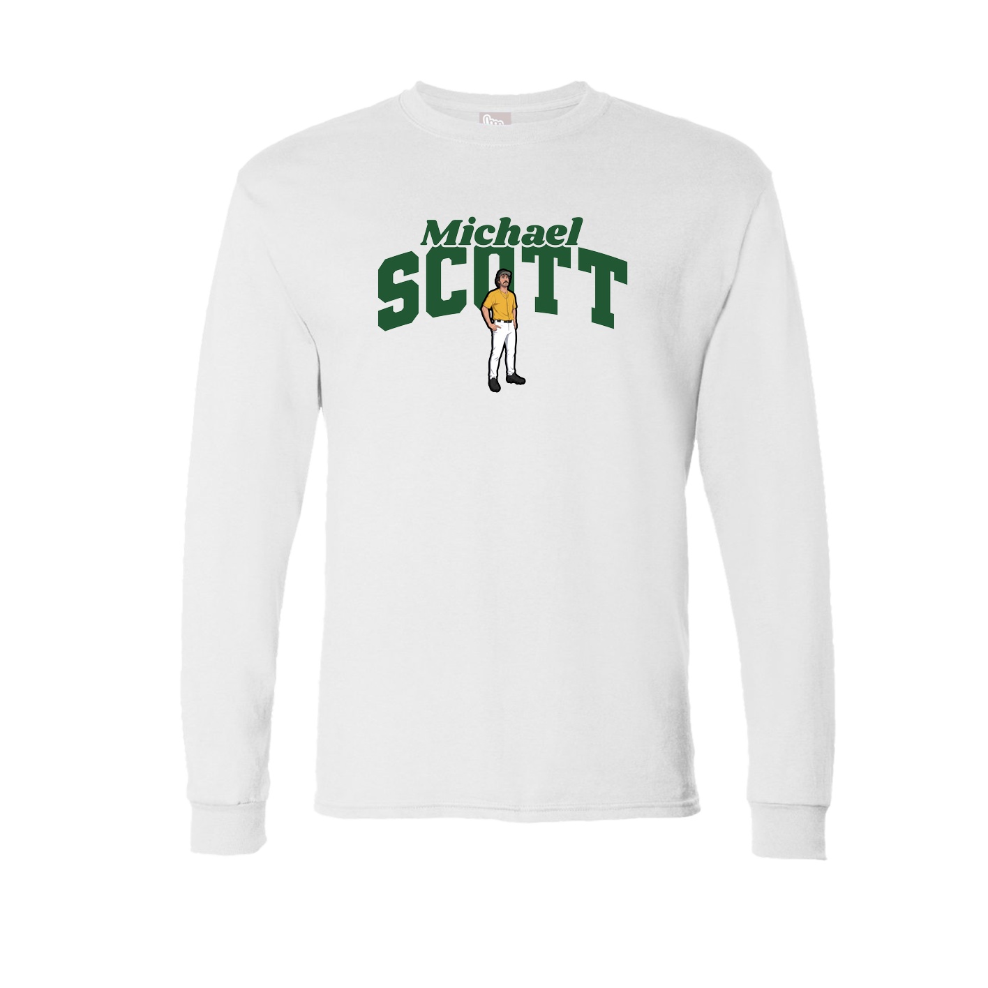 Long Sleeve Tee — Signature Arch in White