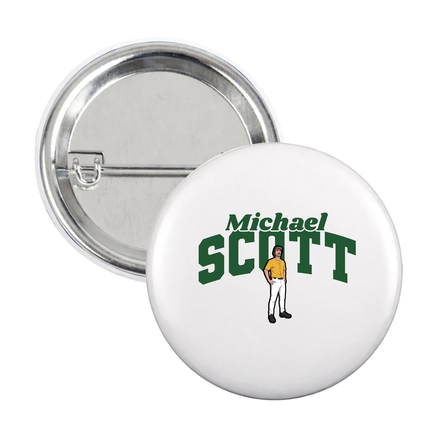 Game Day Button — Signature Arch in White