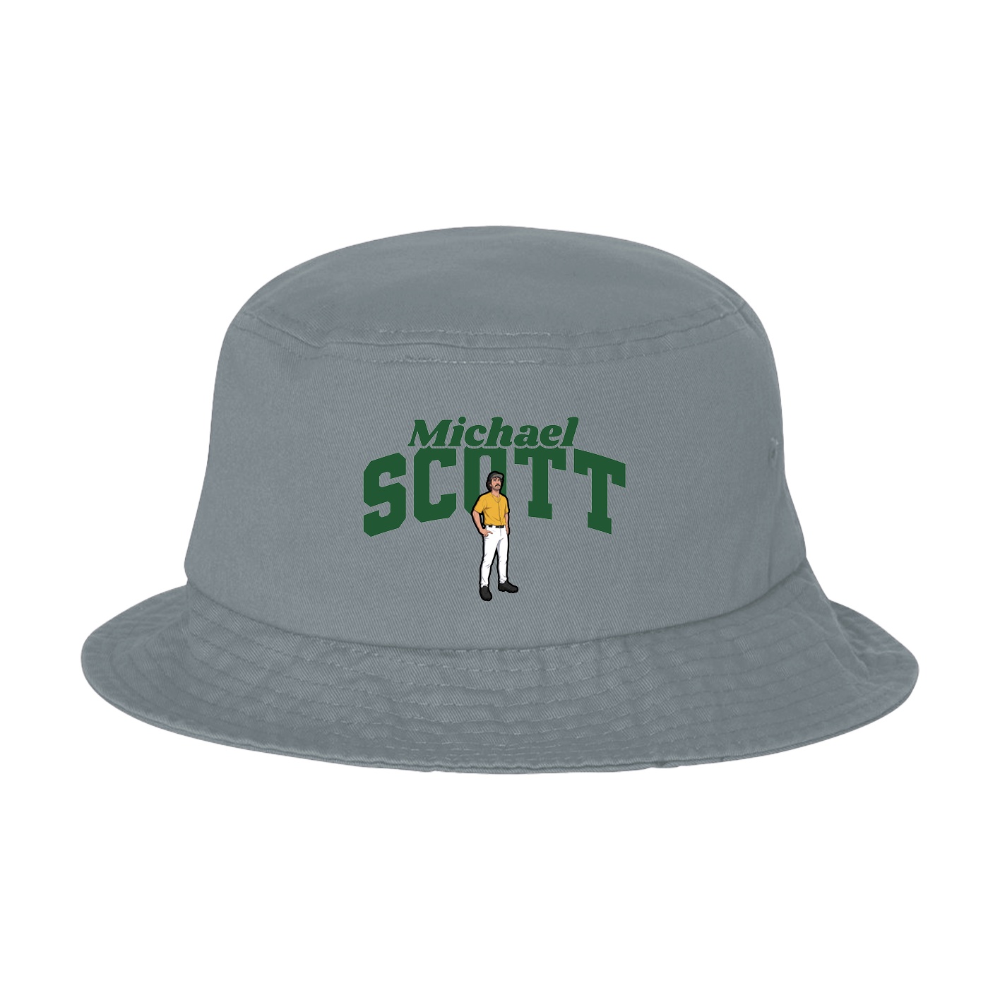 Bucket Cap — Signature Arch in Grey