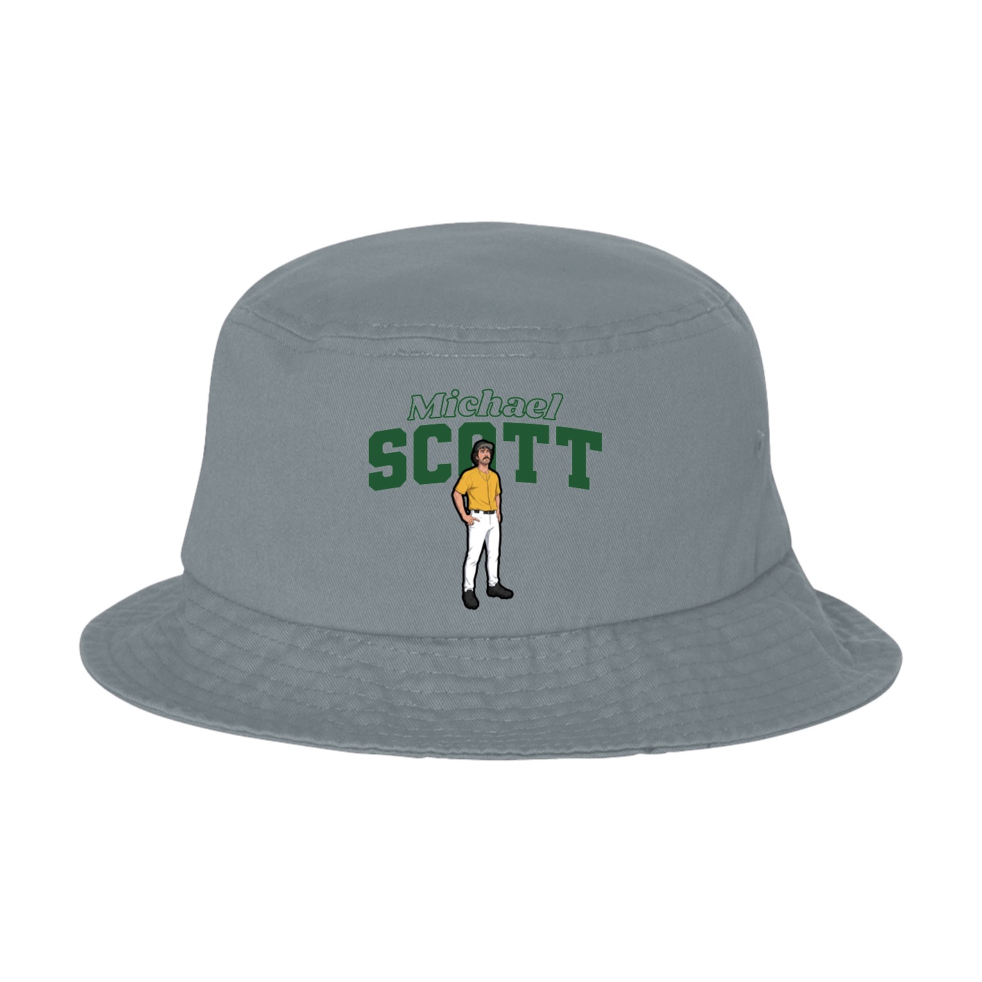 Bucket Cap — Name Arch in Grey